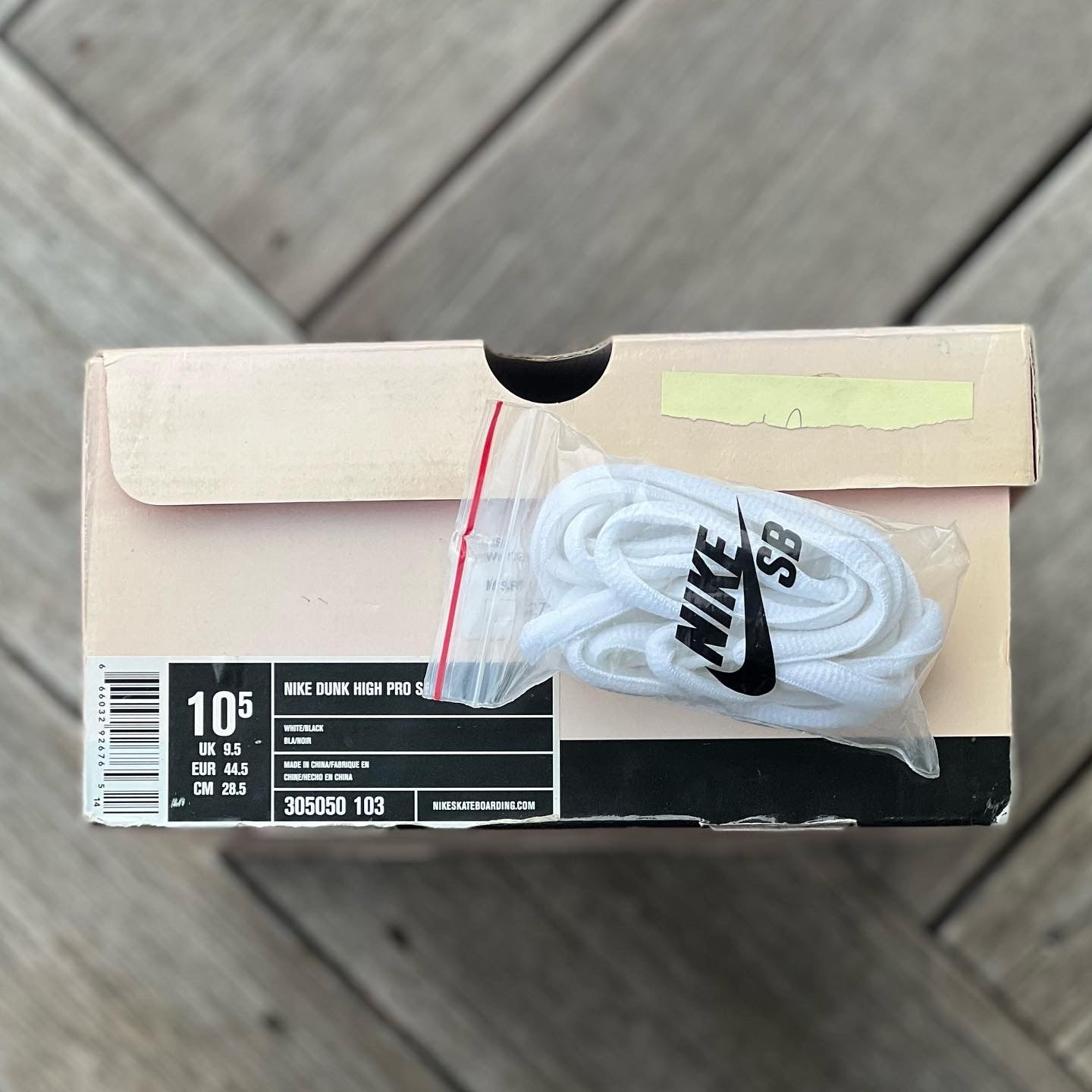 Nike SB Dunk High White Melvin Size 10.5