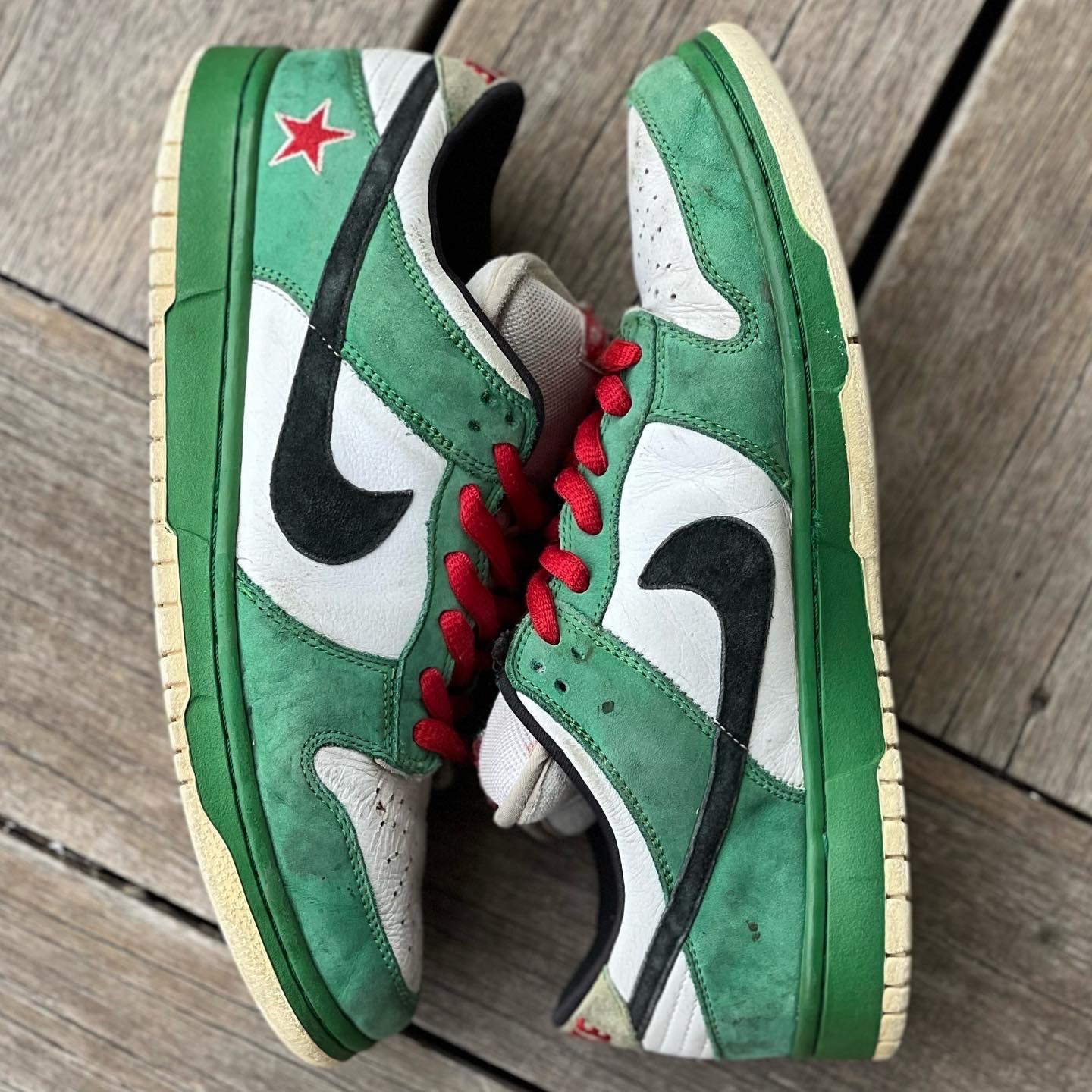 Nike SB Dunk Low Heineken FTSS SAMPLE Size 9