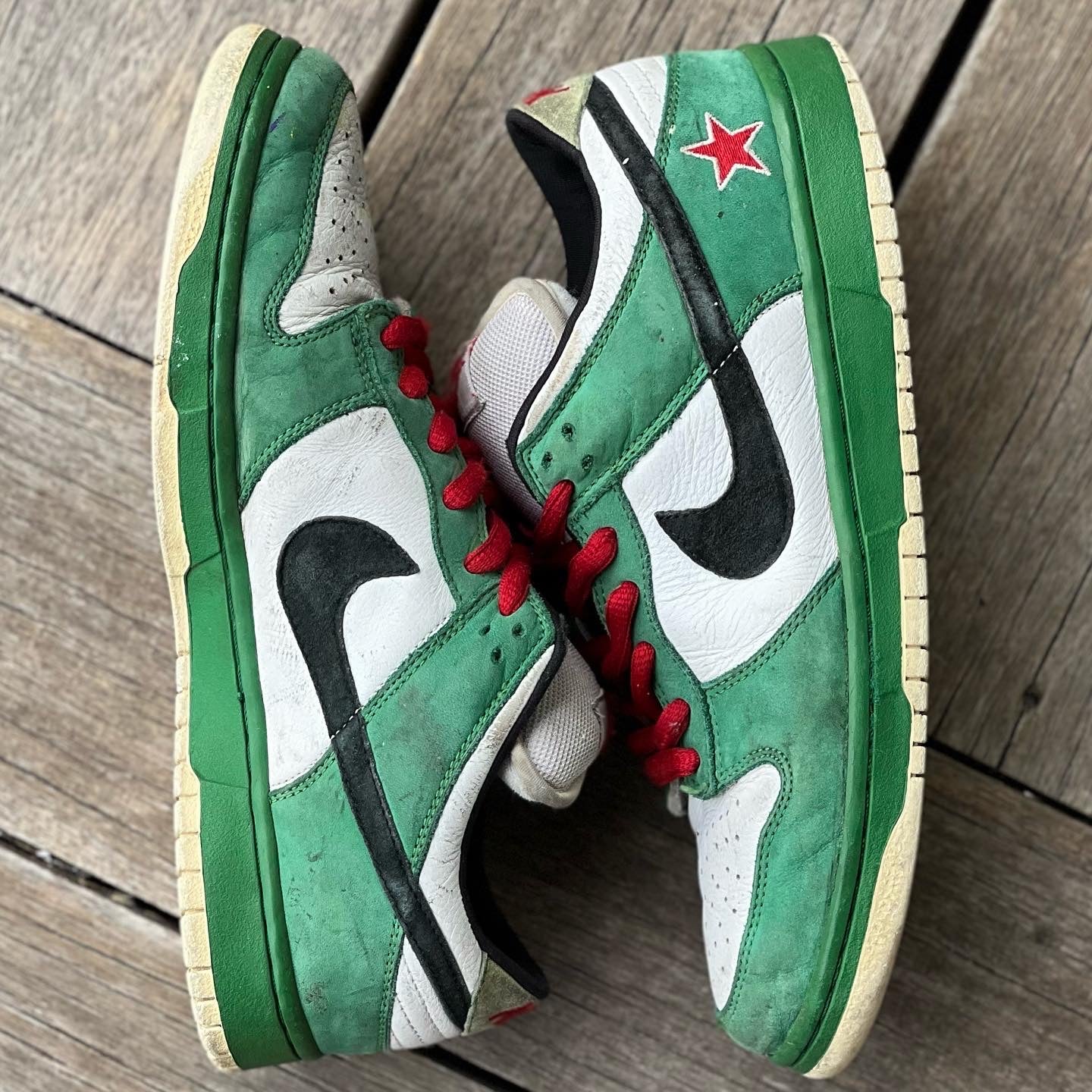 Nike SB Dunk Low Heineken FTSS SAMPLE Size 9