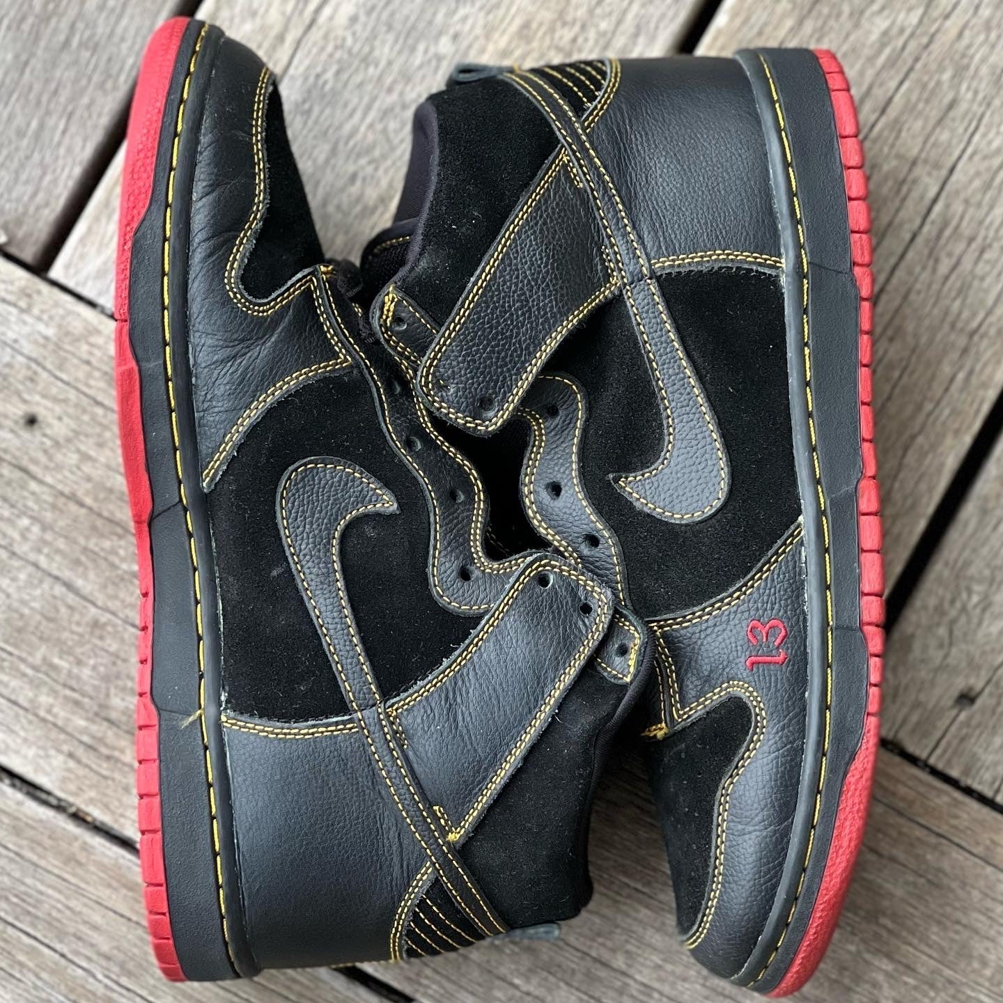 Nike SB Dunk High UnLucky 13 SAMPLE Size 9