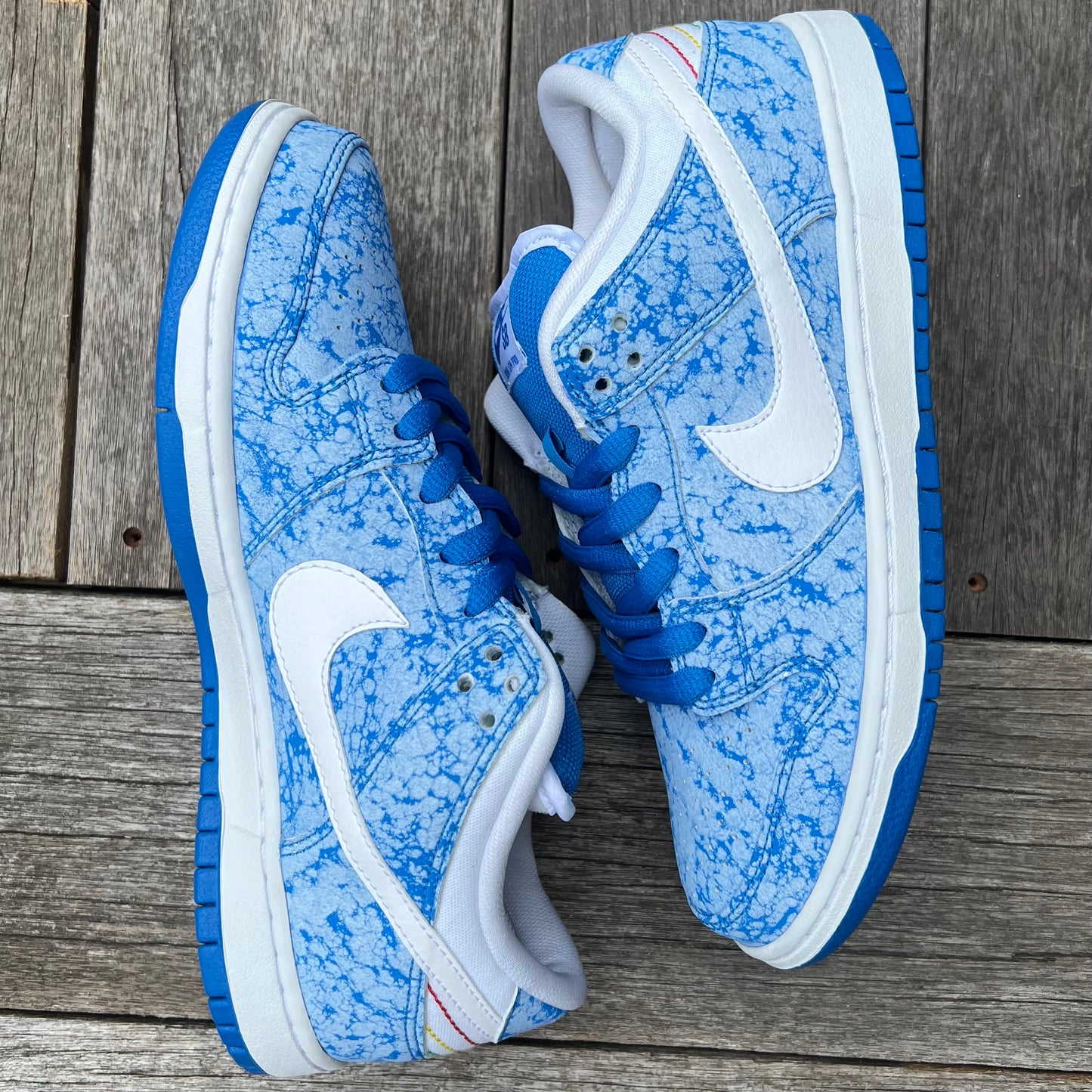 Nike SB Dunk Low Blue Marble Size 8