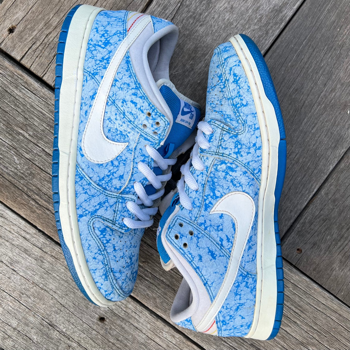 Nike SB Dunk Low Blue Marble Size 11