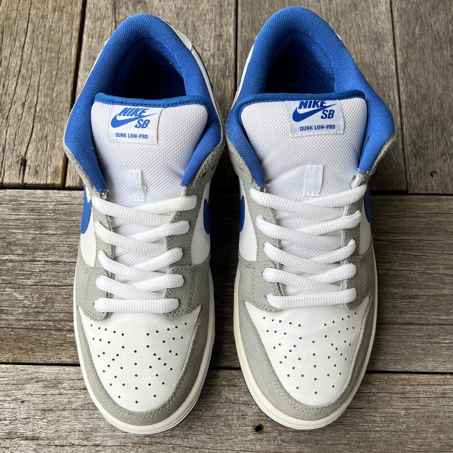 Nike SB Dunk Low Matte Silver Royal Grey Goose Size 9