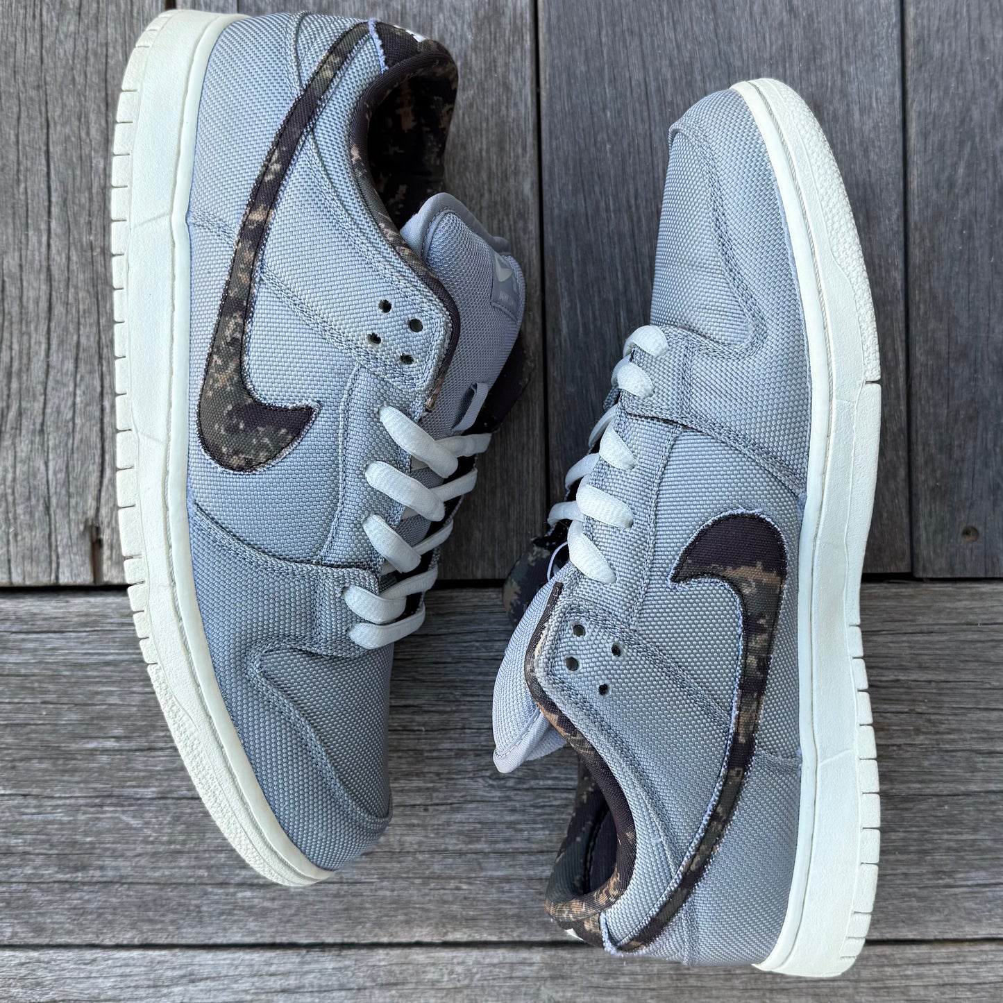 Nike SB Dunk Low Wolf Grey Digi Camo Size 11