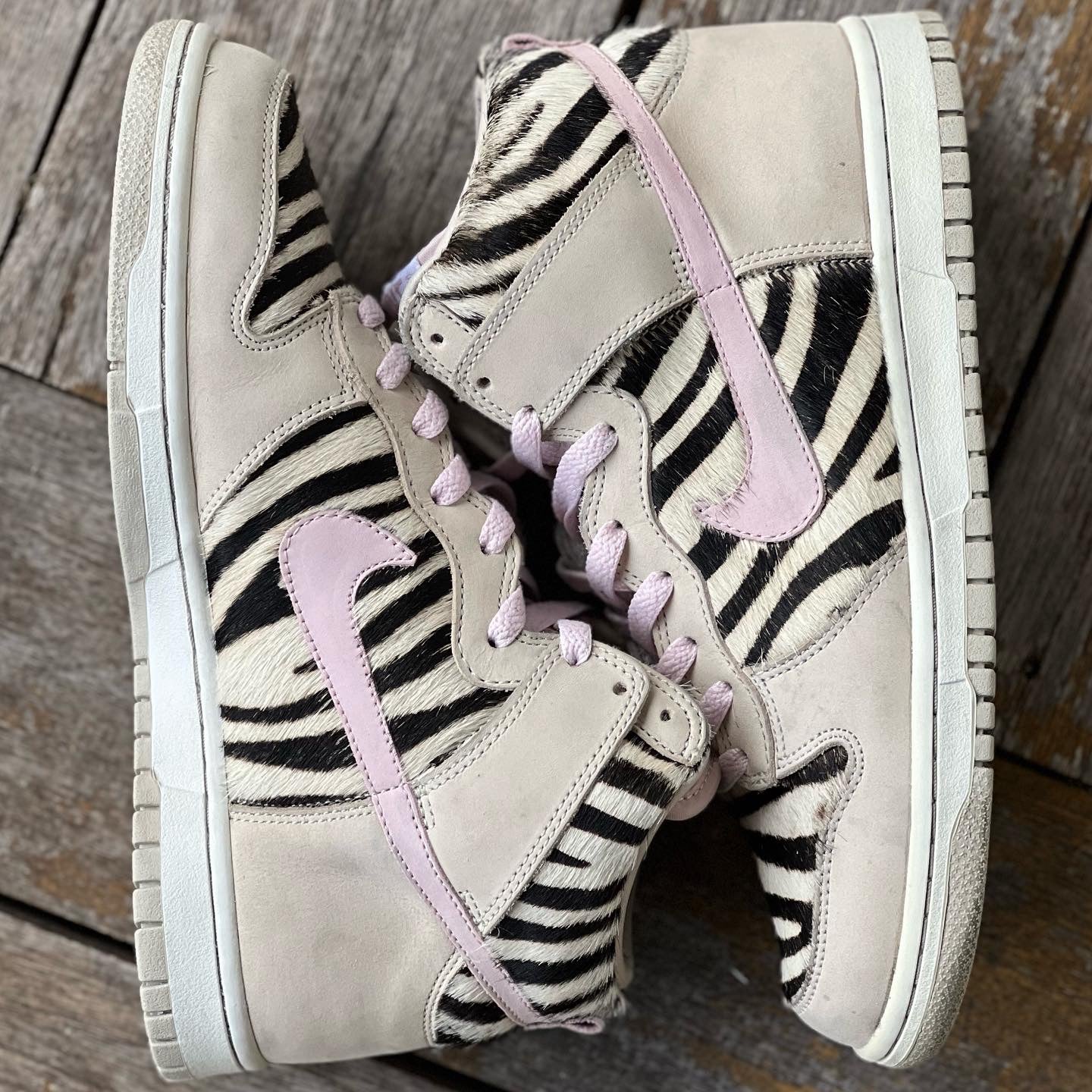 Nike Dunk High Zebra Horse Hair WMNS 10 (Men’s 8.5-9)