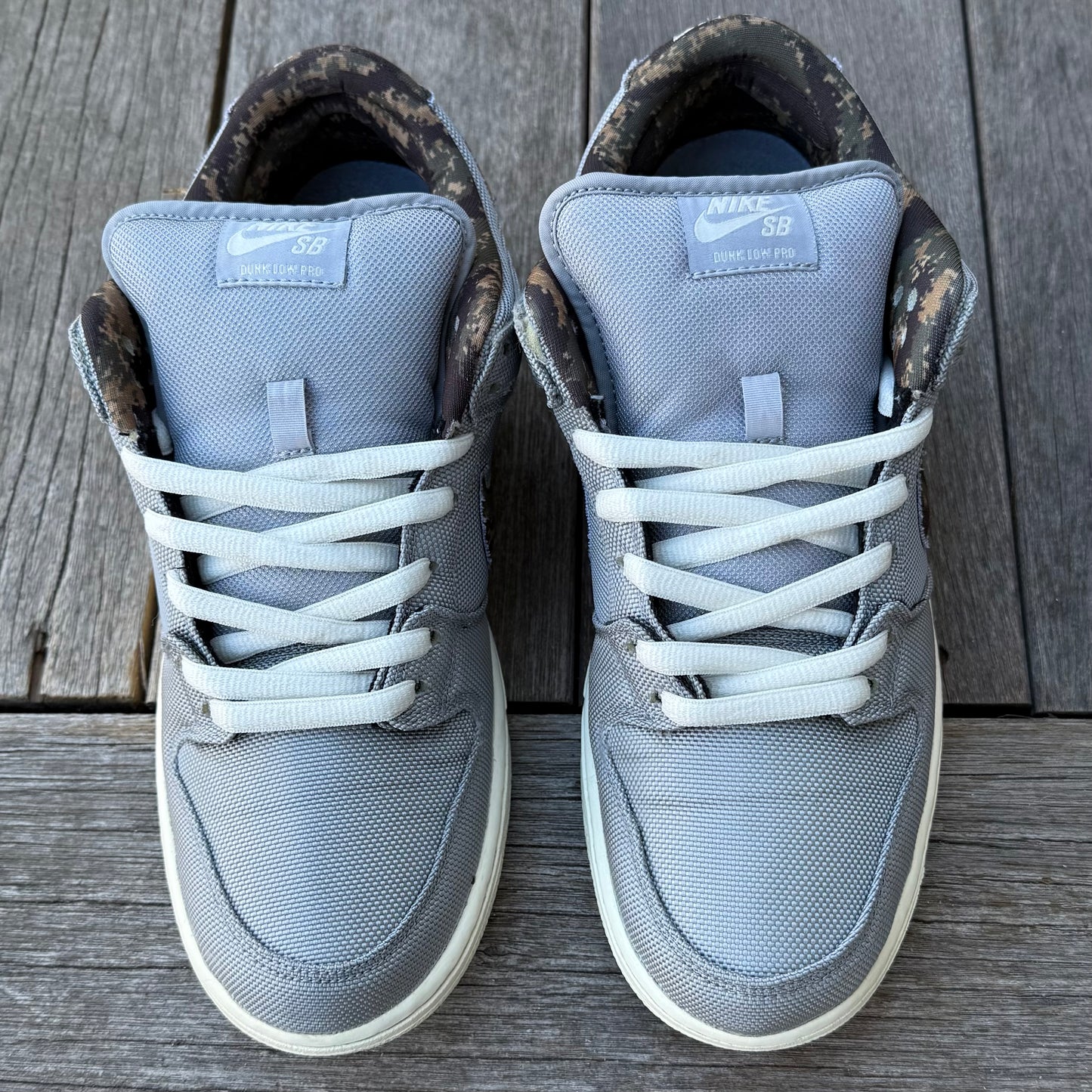 Nike SB Dunk Low Wolf Grey Digi Camo Size 11