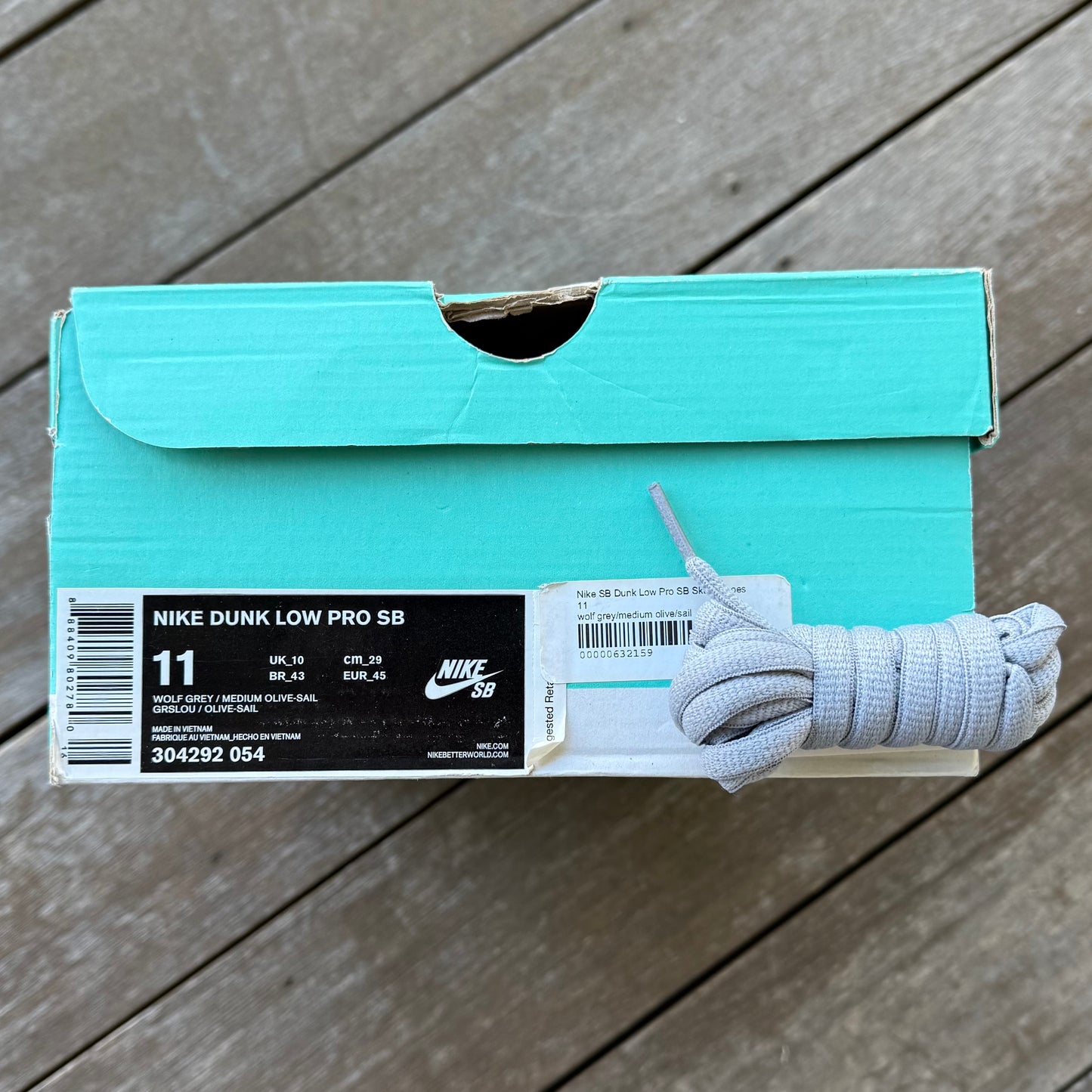 Nike SB Dunk Low Wolf Grey Digi Camo Size 11