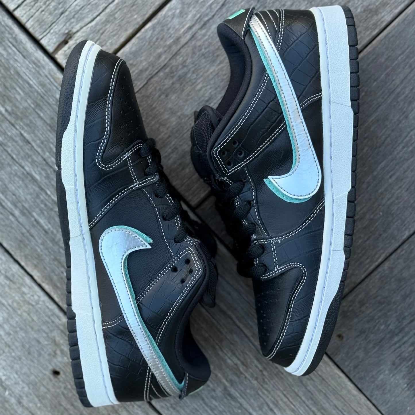Nike SB Dunk Low Black Diamond Size 9