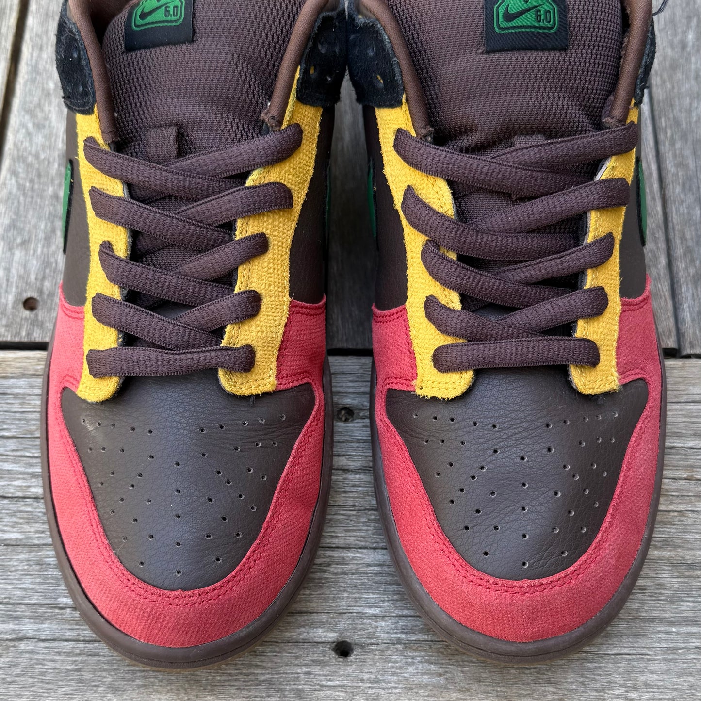 Nike Dunk Low 6.0 Rasta Size 10.5