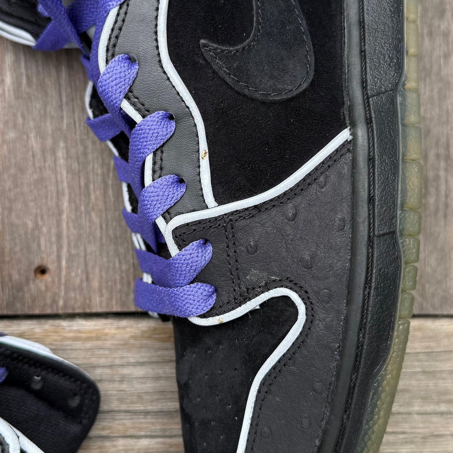 Nike SB Dunk High Black/Purple Box Size 11