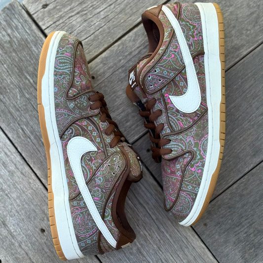 Nike SB Dunk Low Brown Paisley Size 13