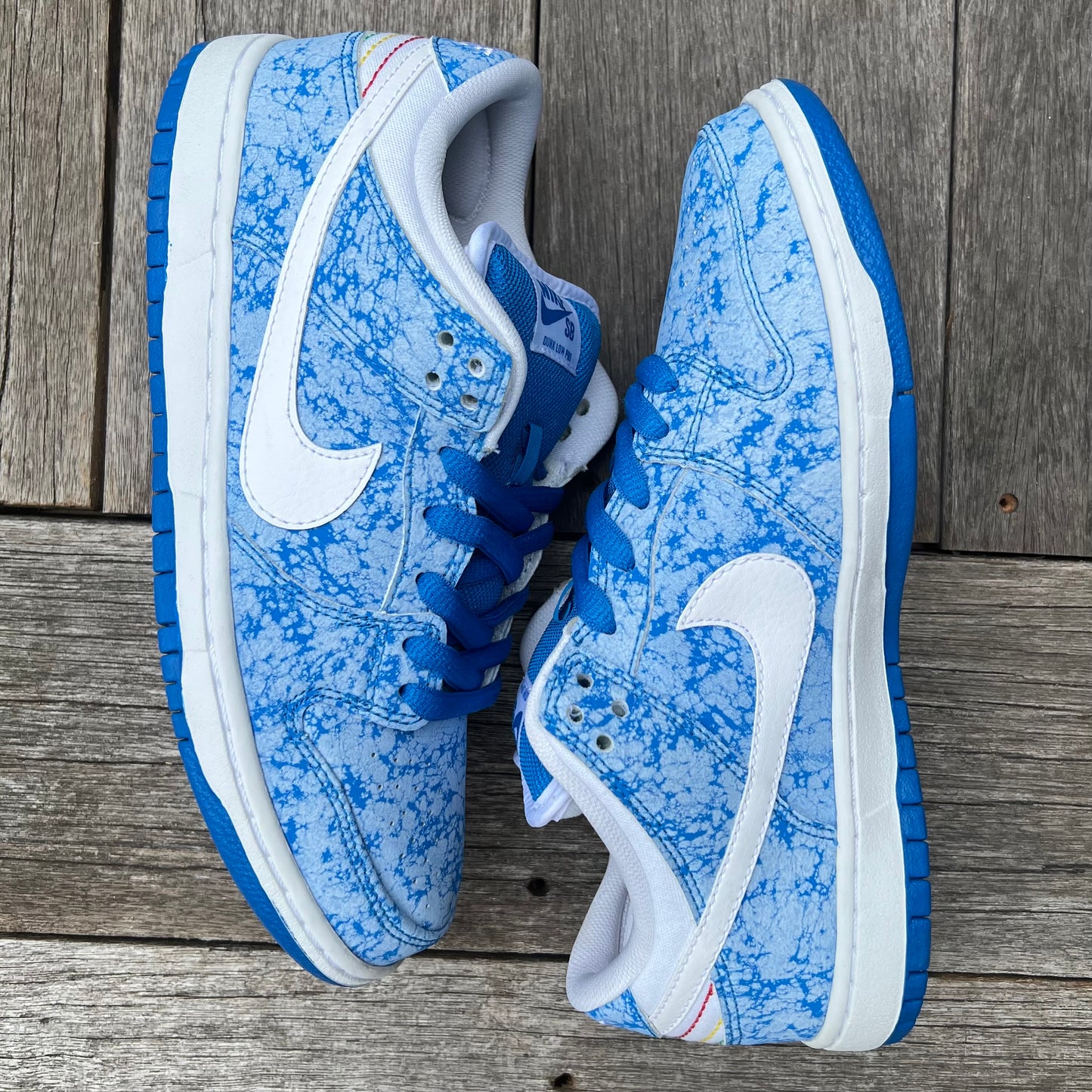 Nike SB Dunk Low Blue Marble Size 8