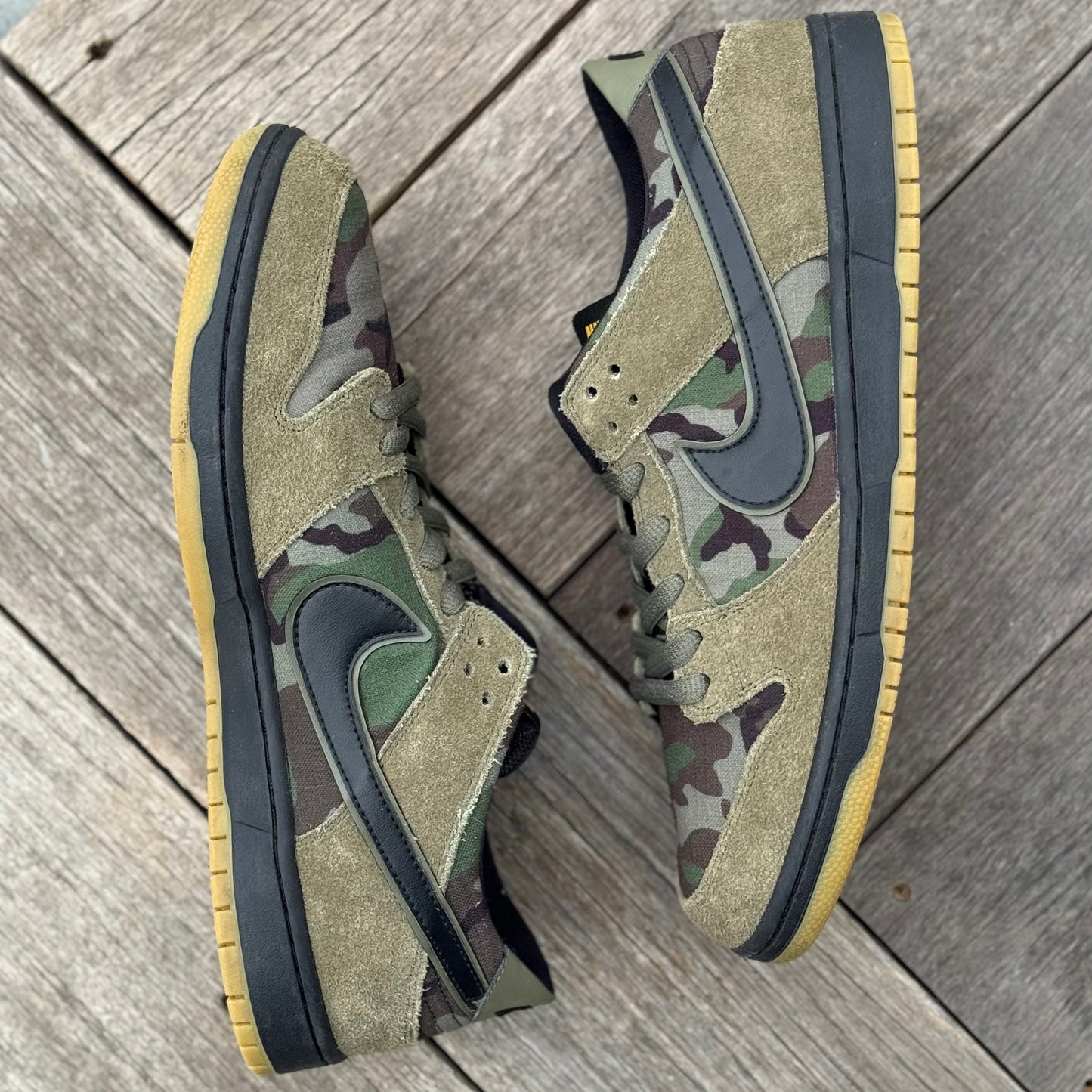 Nike SB Dunk Low Camo Size 13