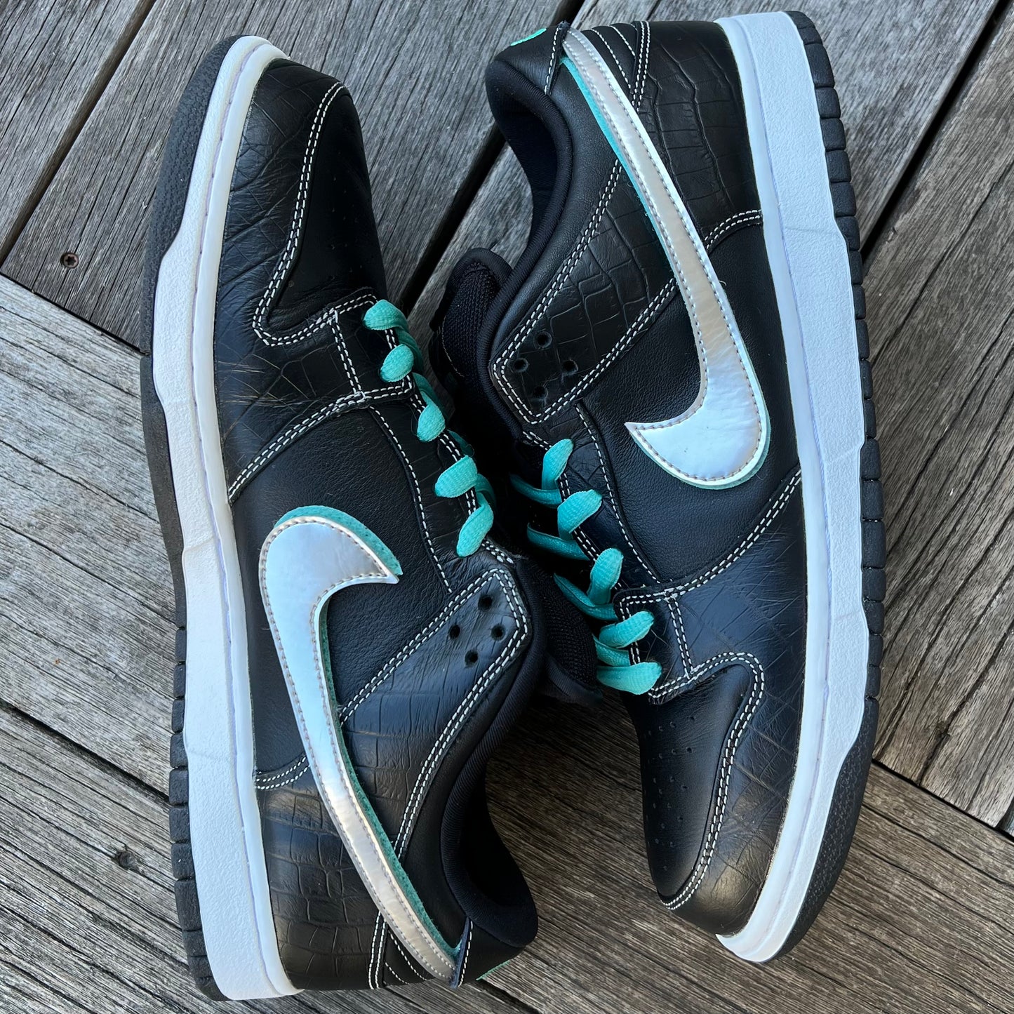 Nike SB Dunk Low Black Diamond Size 12