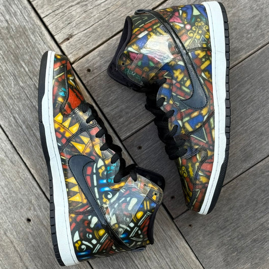 Nike SB Dunk High Concepts Stained Glass Size 11.5