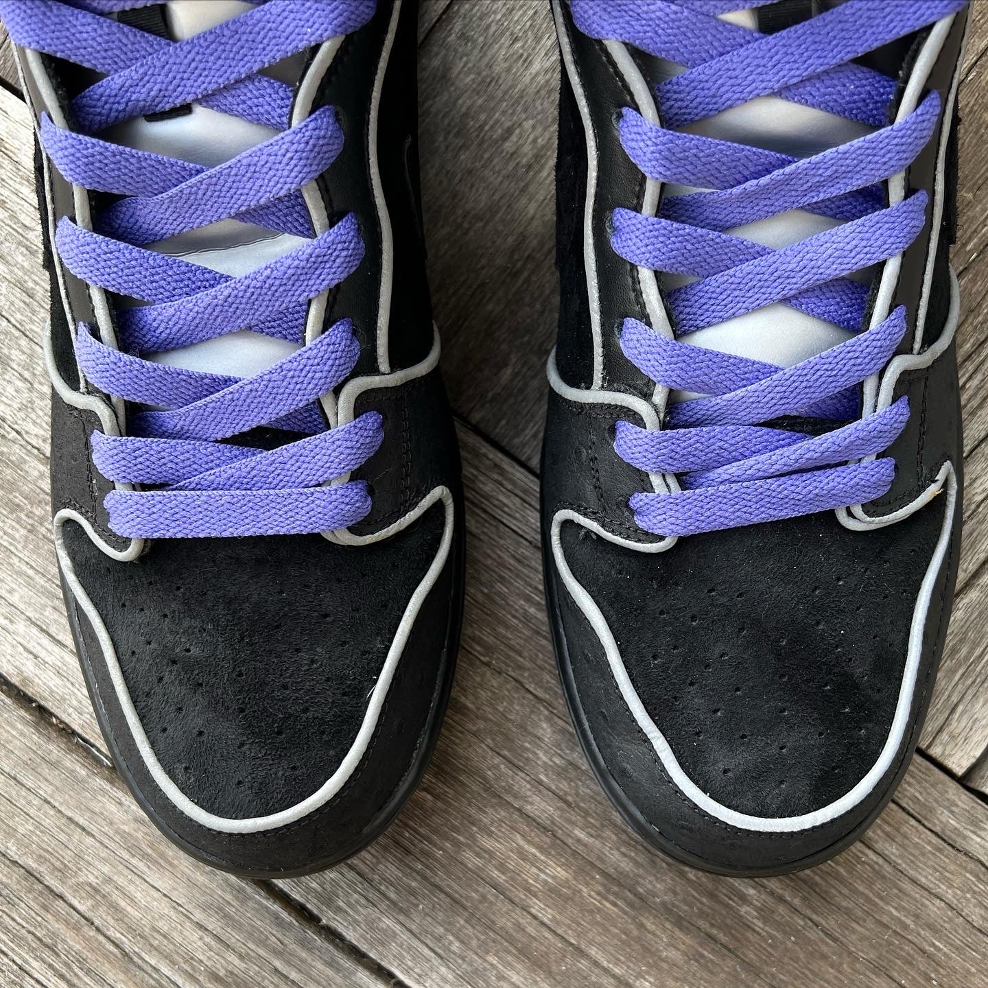 Nike SB Dunk High Black/Purple Box Size 13
