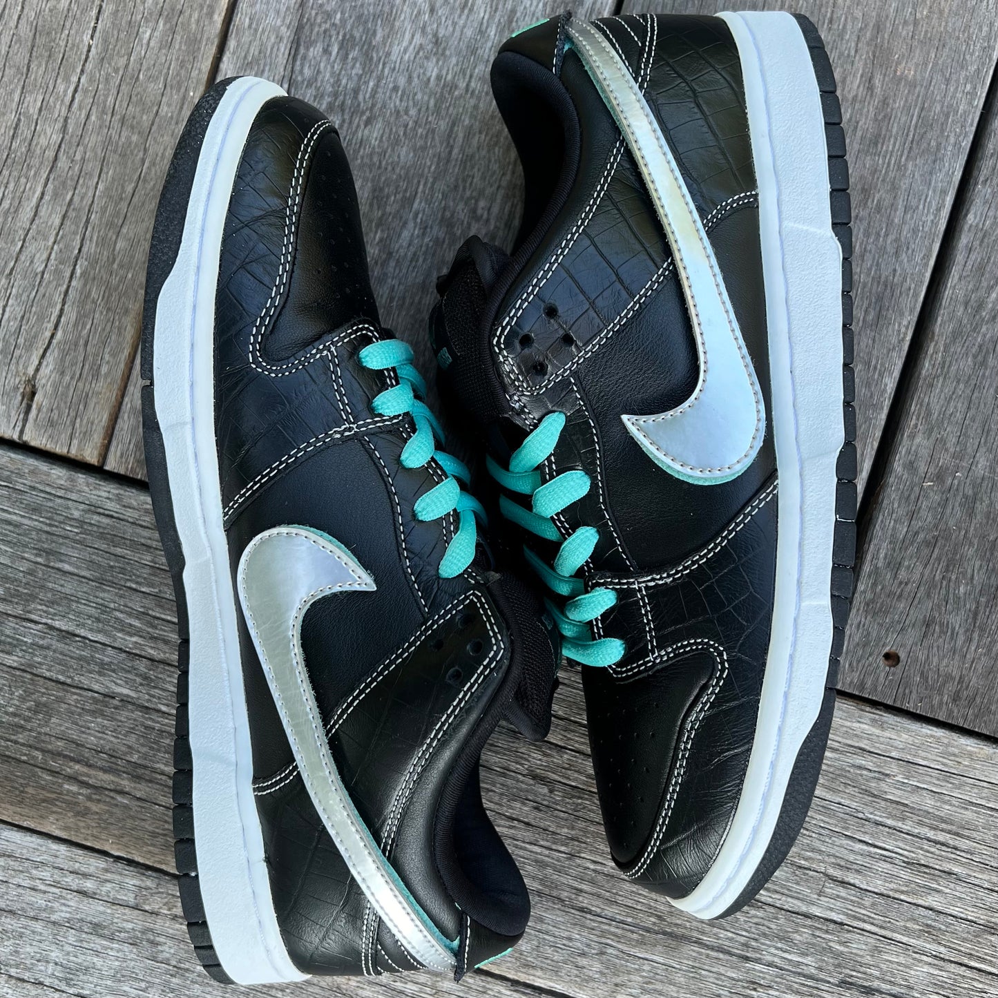 Nike SB Dunk Low Black Diamond Size 10