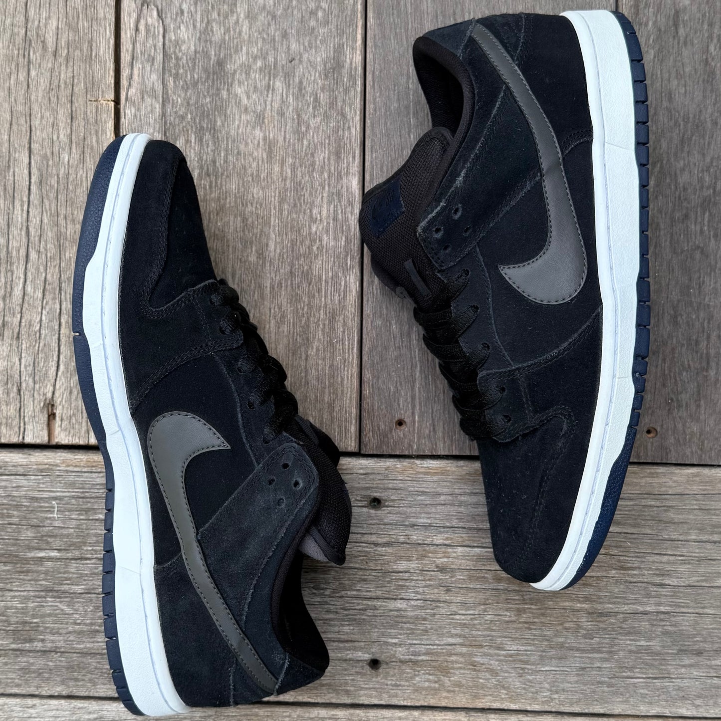 Nike SB Dunk Low Black Midnight Fog Size 10
