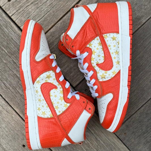 Nike SB Dunk High Orange Supreme Size 9