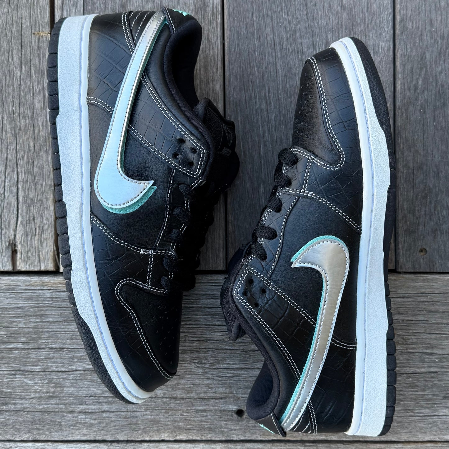 Nike SB Dunk Low Black Diamond Size 9