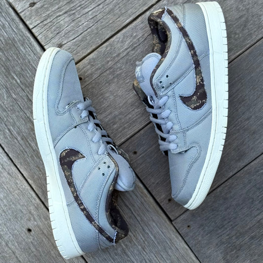 Nike SB Dunk Low Wolf Grey Digi Camo Size 11