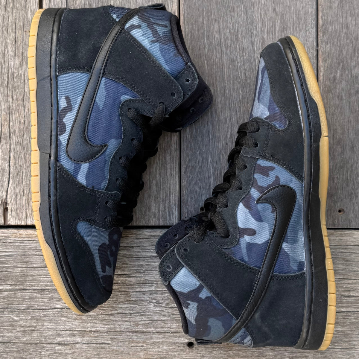Nike SB Dunk High Obsidian Camo Size 8.5