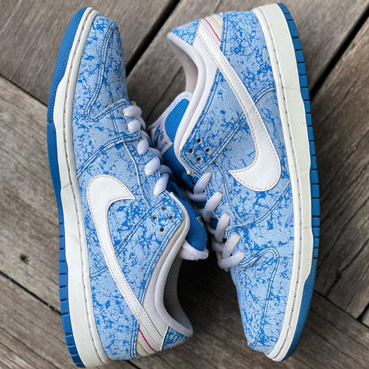 Nike SB Dunk Low Blue Marble 420 Size 10