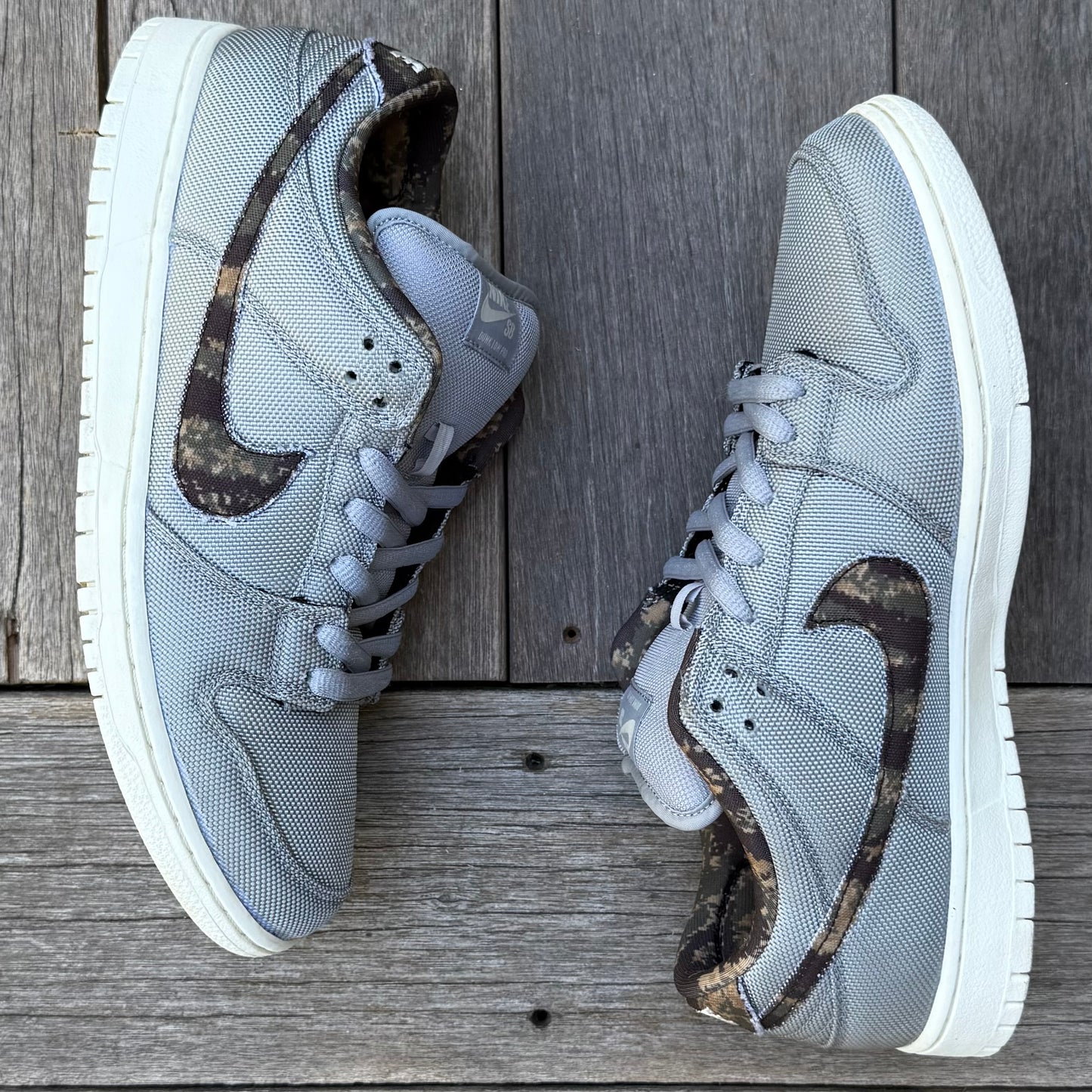 Nike SB Dunk Low Wolf Grey Digi Camo Size 11
