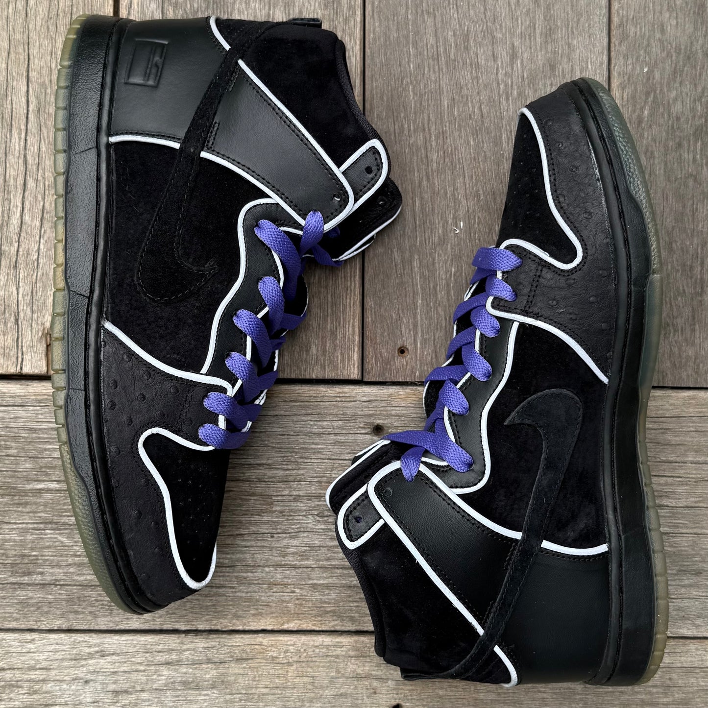 Nike SB Dunk High Black/Purple Box Size 11