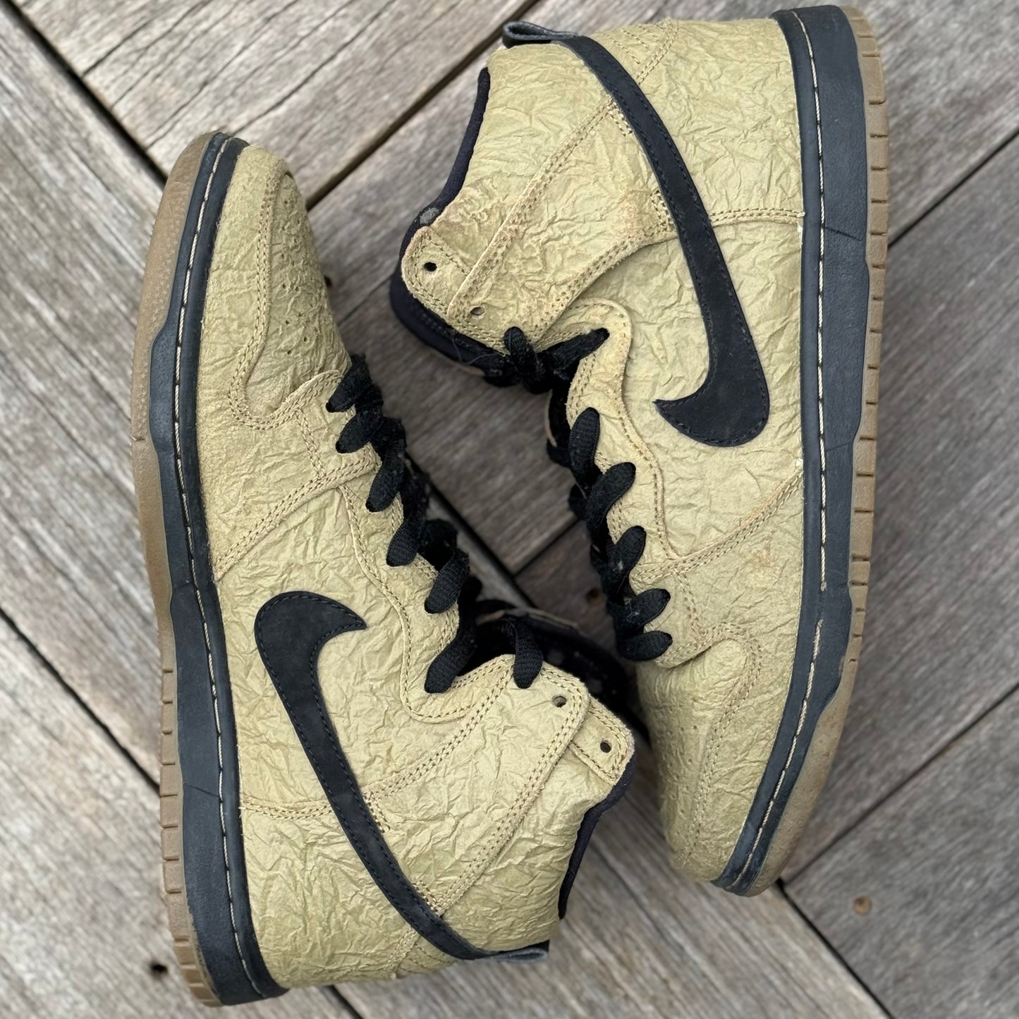 Nike SB Dunk High Brown Paper Bag Size 8