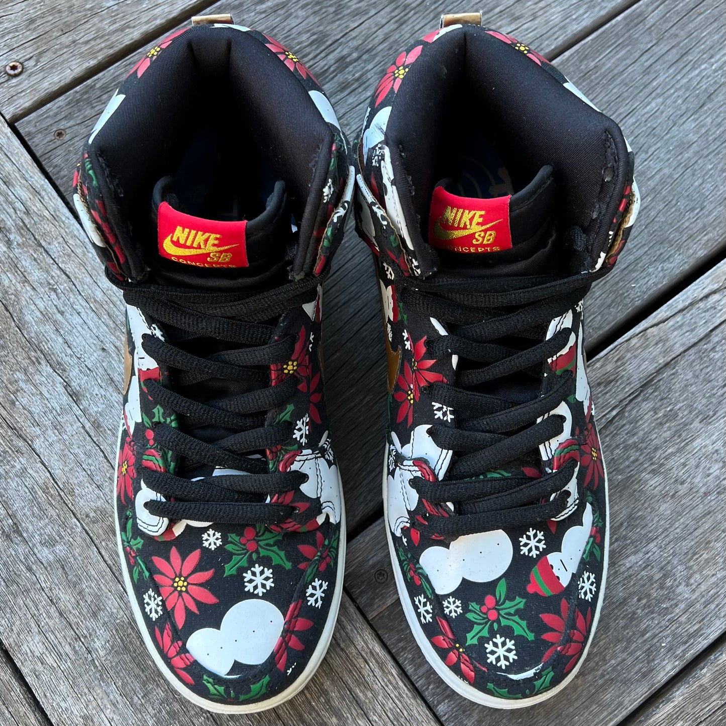 Nike SB Dunk High Ugly Christmas Sweater CNCPTS Size 9