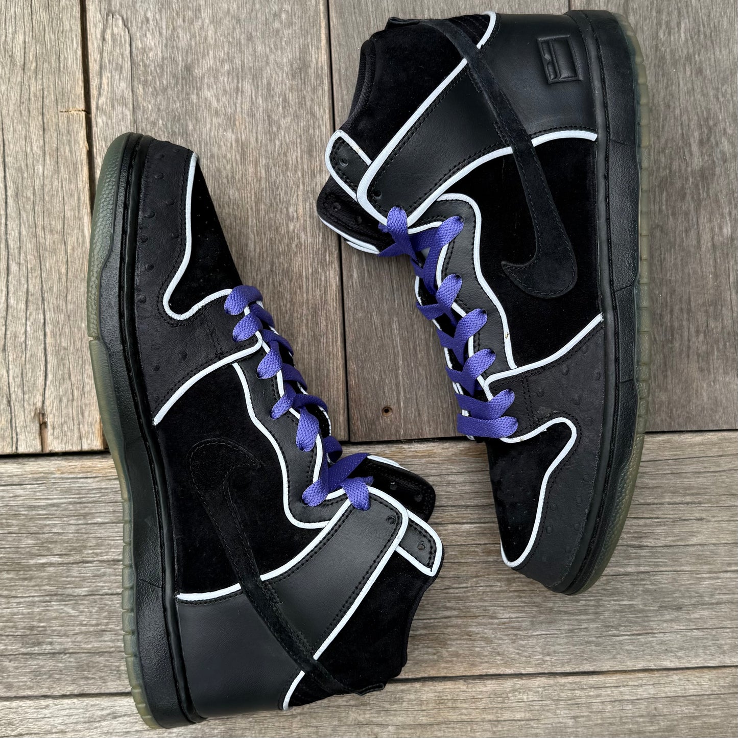 Nike SB Dunk High Black/Purple Box Size 11