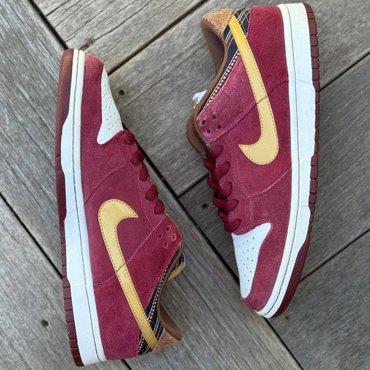 Nike SB Dunk Low Anchorman Ron Burgundy Size 10