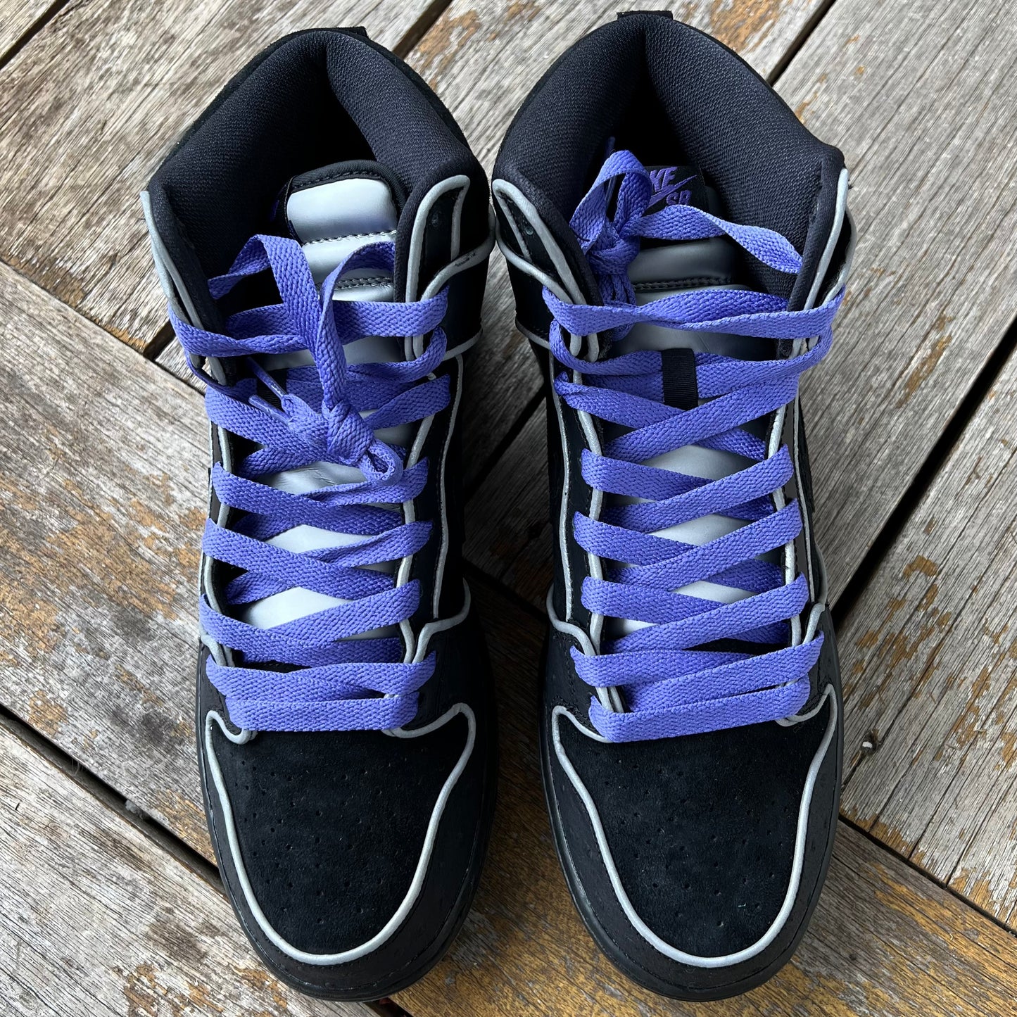 Nike SB Dunk High Black/Purple Box Size 11