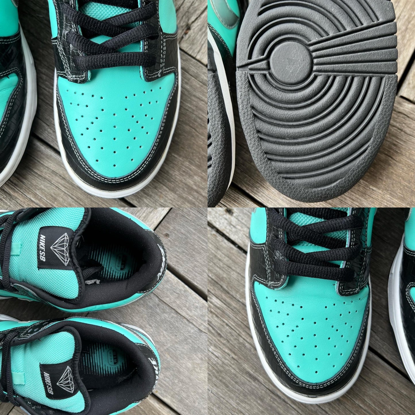 Nike SB Dunk Low Tiffany Diamond Size 10.5