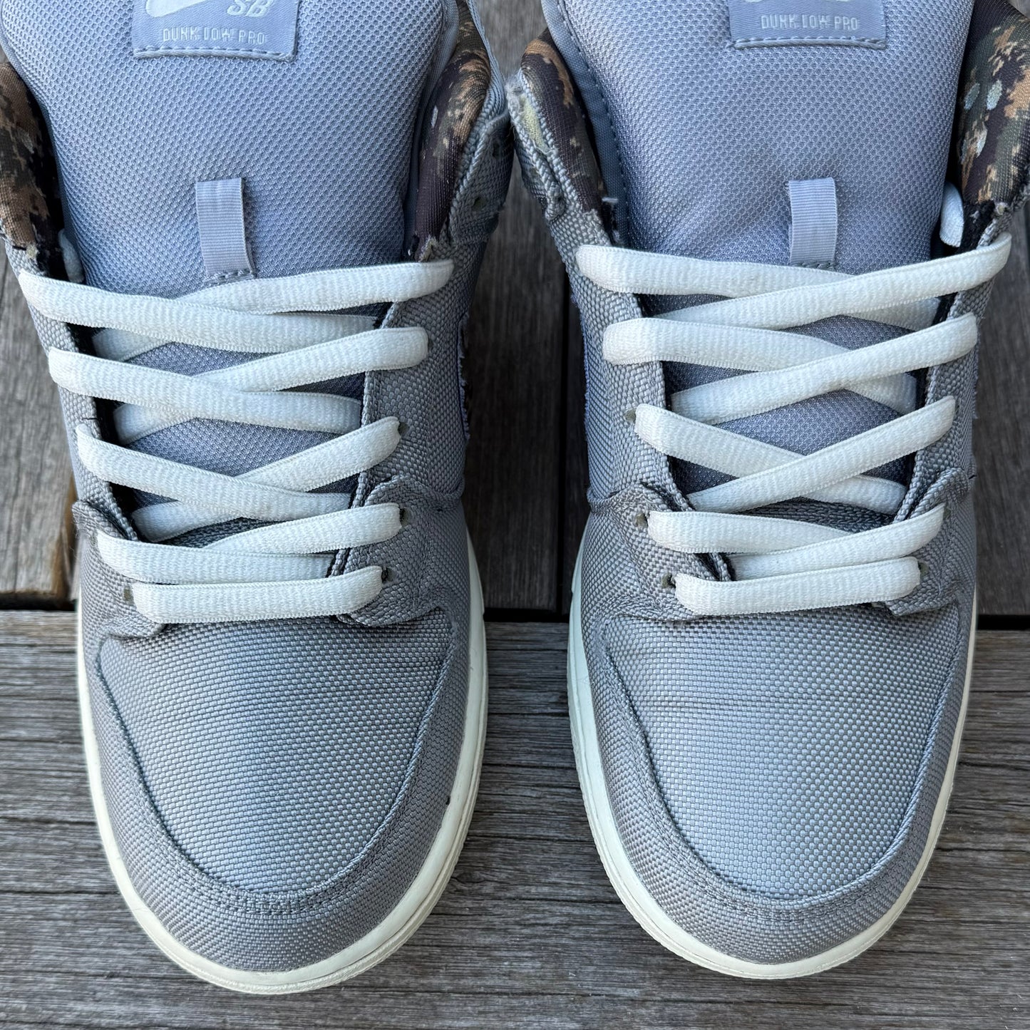 Nike SB Dunk Low Wolf Grey Digi Camo Size 11