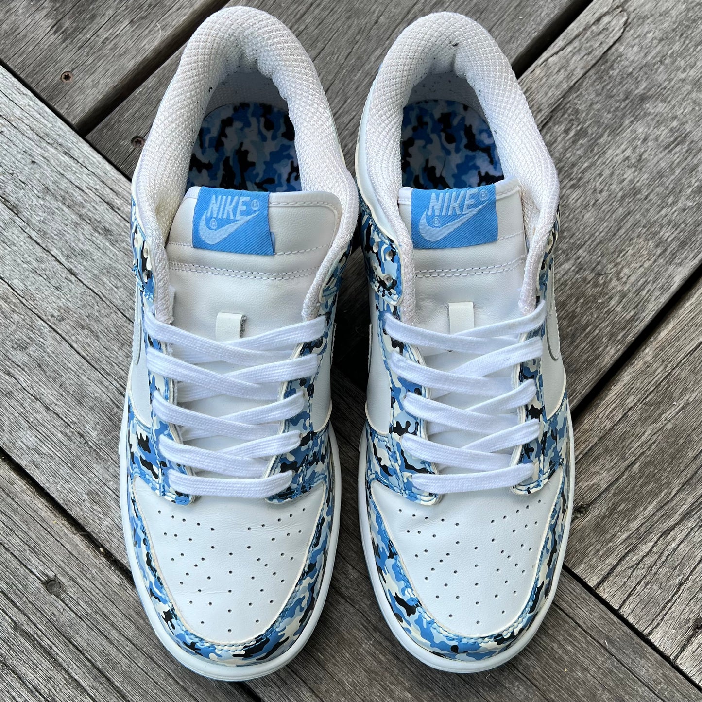 Nike Dunk Low University Blue Ice Blue Camo WMNS Size 10 (Men’s 8.5/9)