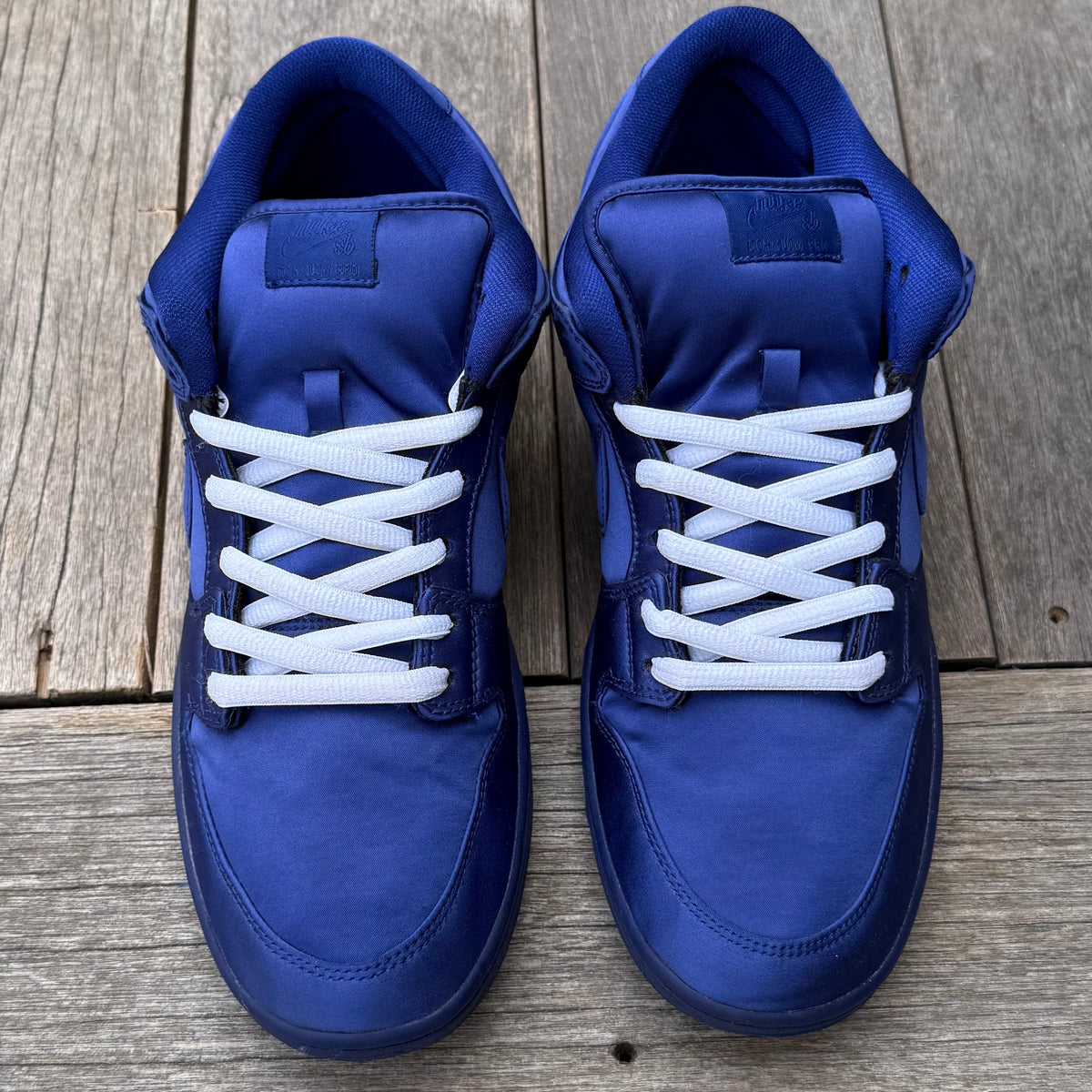 Nike SB Dunk Low NBA Deep Royal Blue Satin Size 13