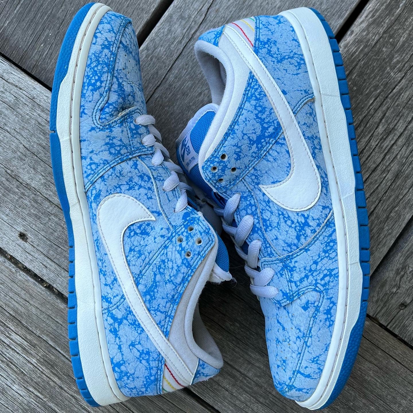 Nike SB Dunk Low Blue Marble Size 11