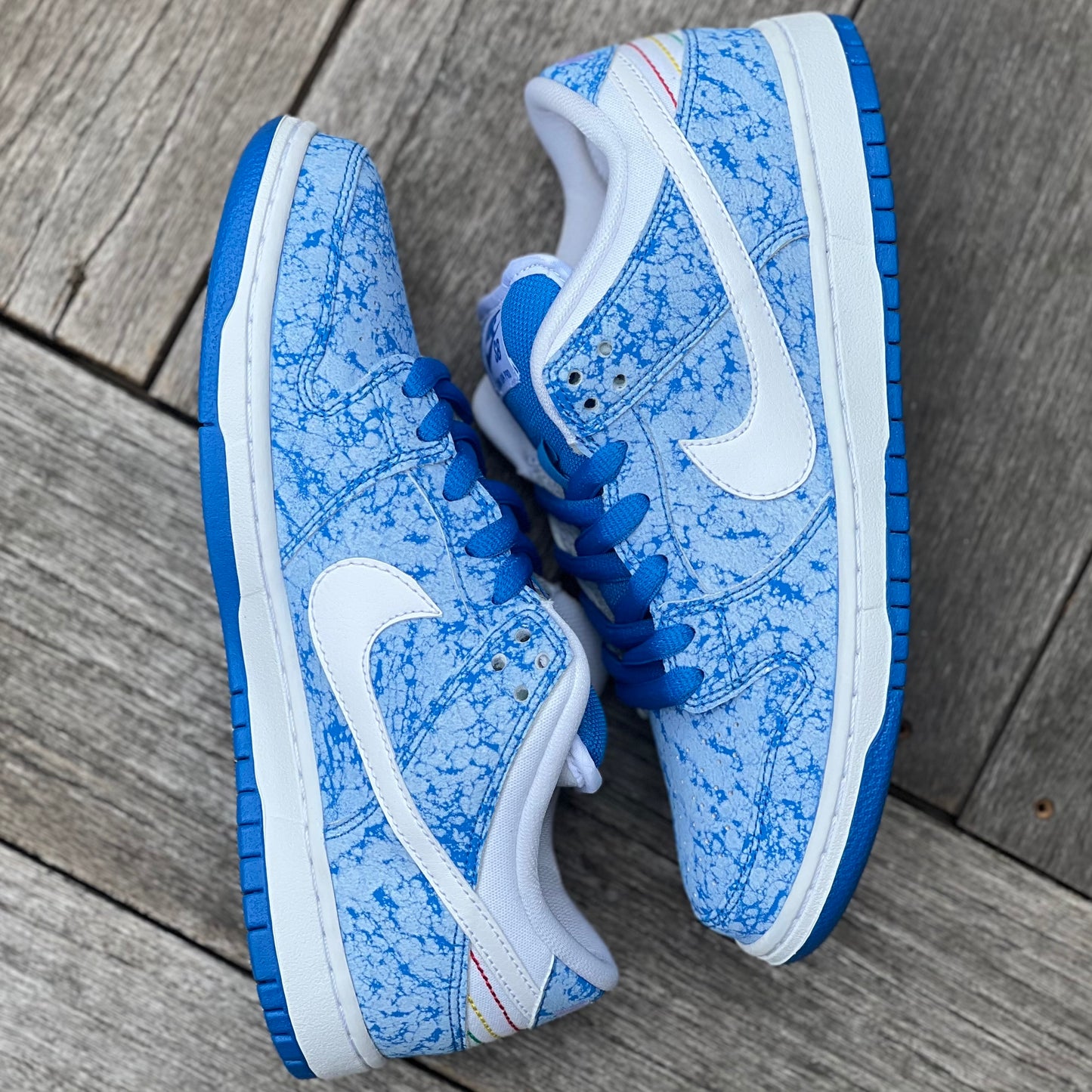 Nike SB Dunk Low Blue Marble Size 8