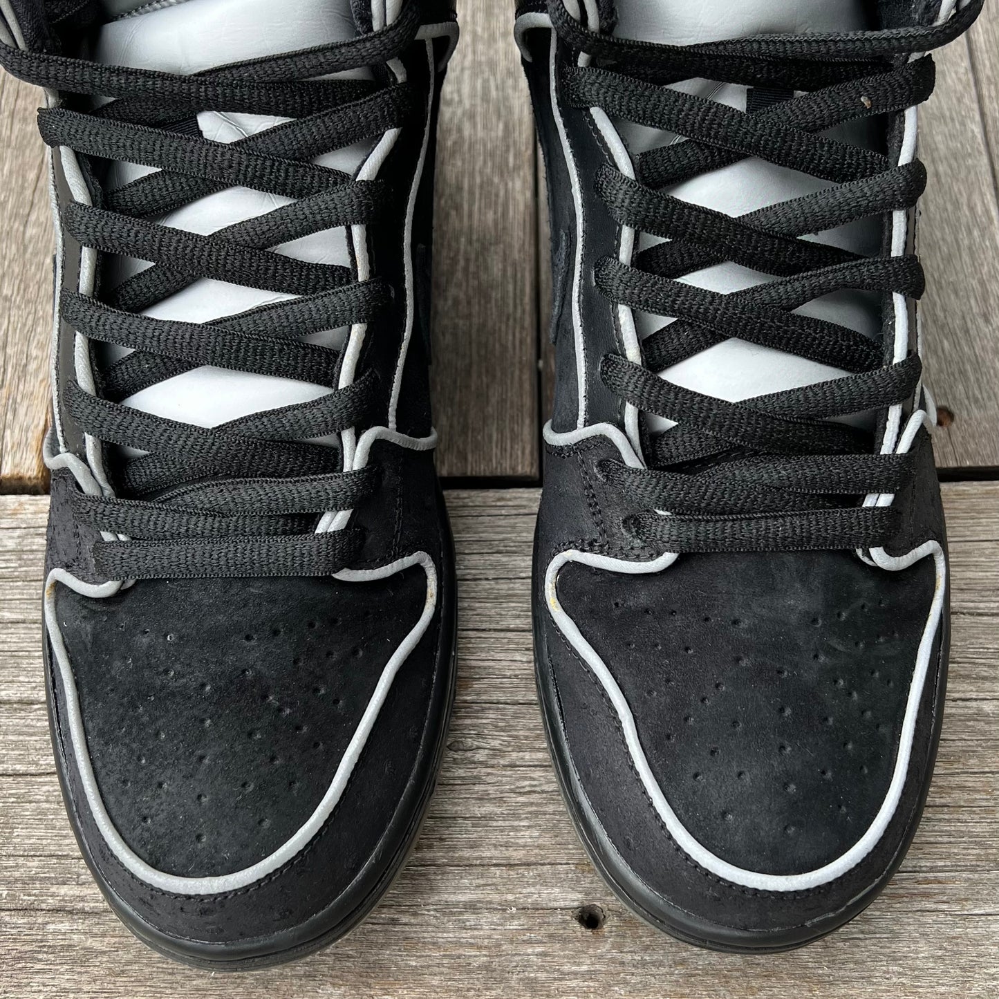 Nike SB Dunk High Black/Purple Box Size 10