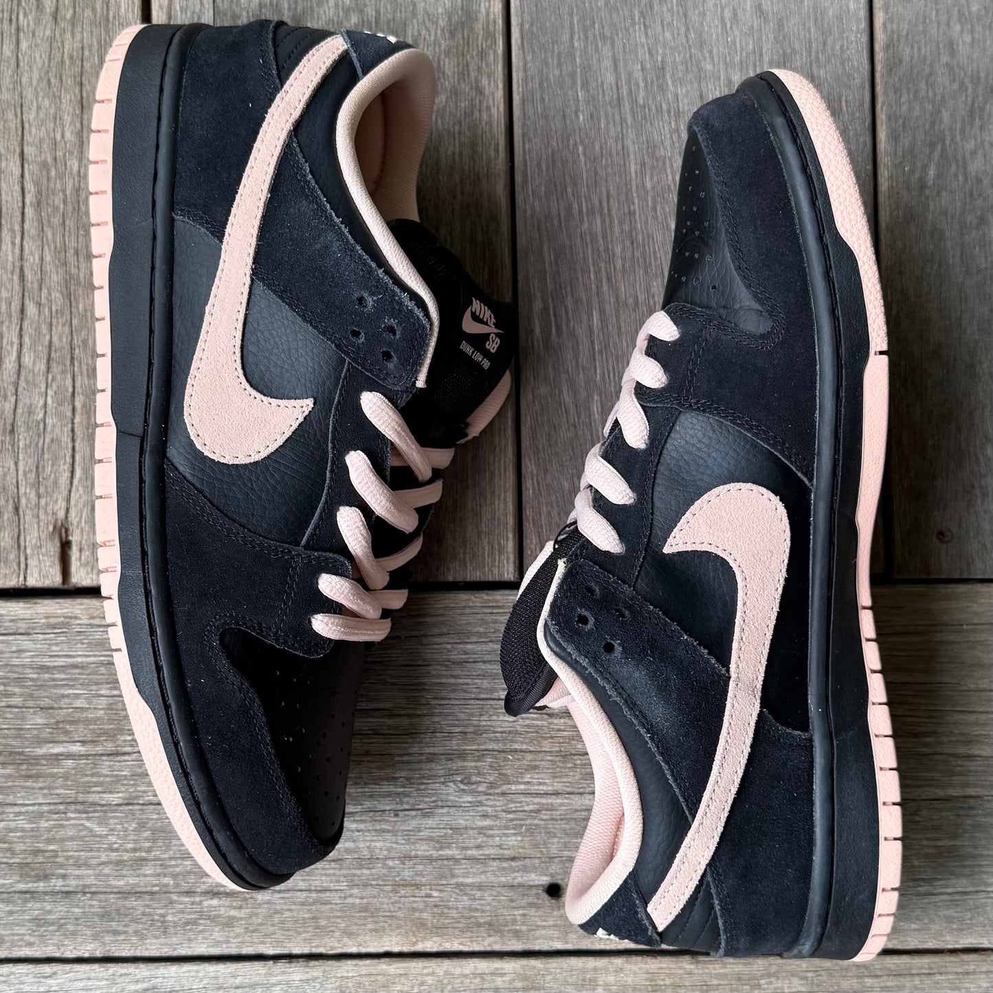 Nike SB Dunk Low Black Pink Coral Size 10.5