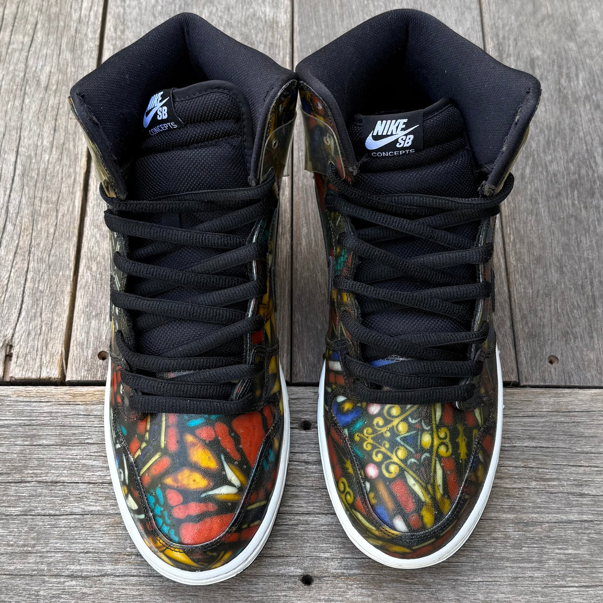 Nike SB Dunk High Concepts Stained Glass Size 11.5