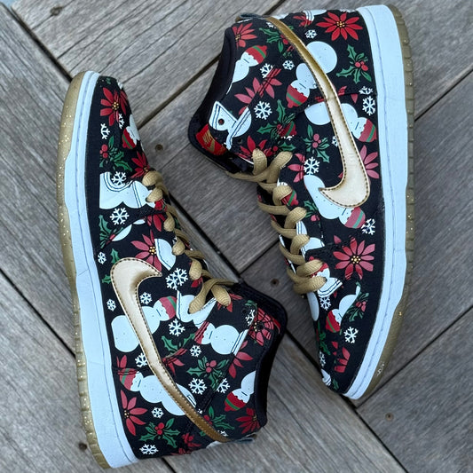 Nike SB Dunk High Ugly Christmas Sweater Black CNCPTS Size 10