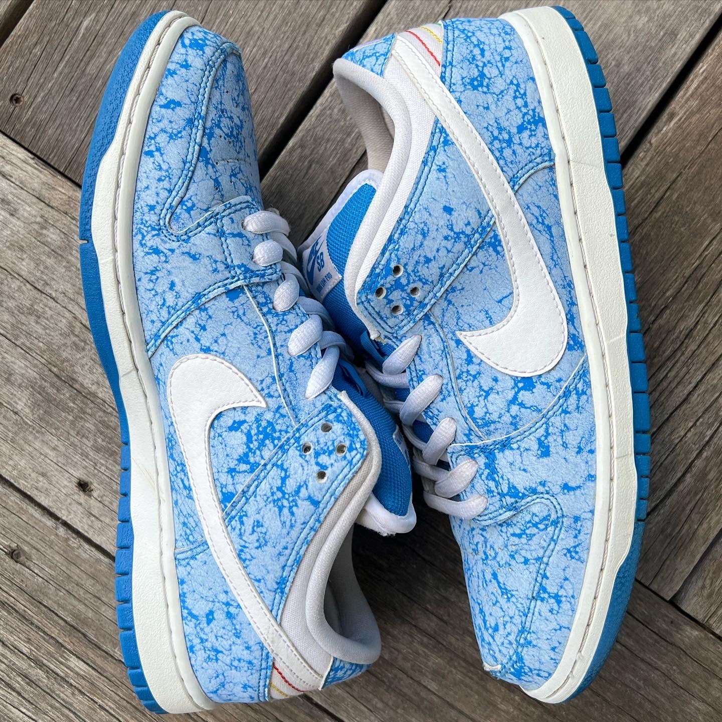 Nike sb dunk low premium sb marble blue best sale