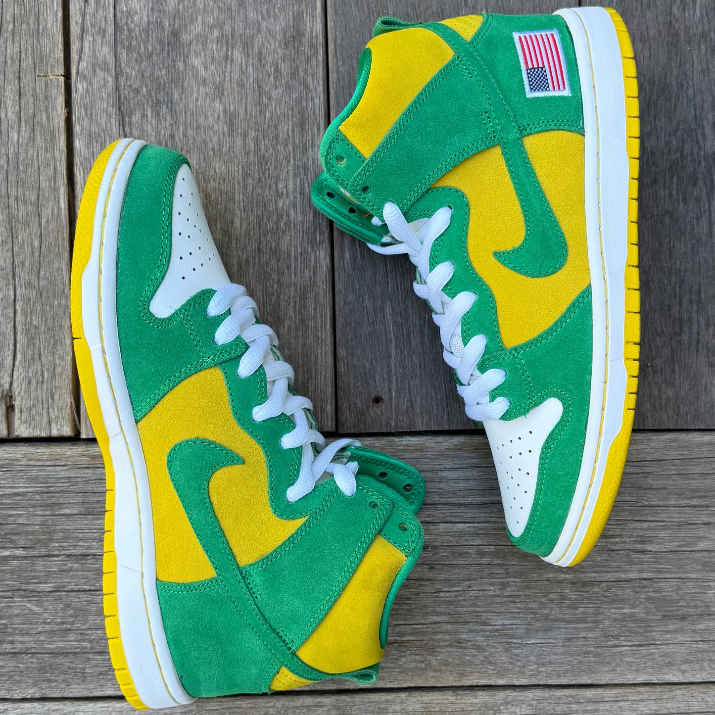 Nike SB Dunk High Oakland A’s Size 8