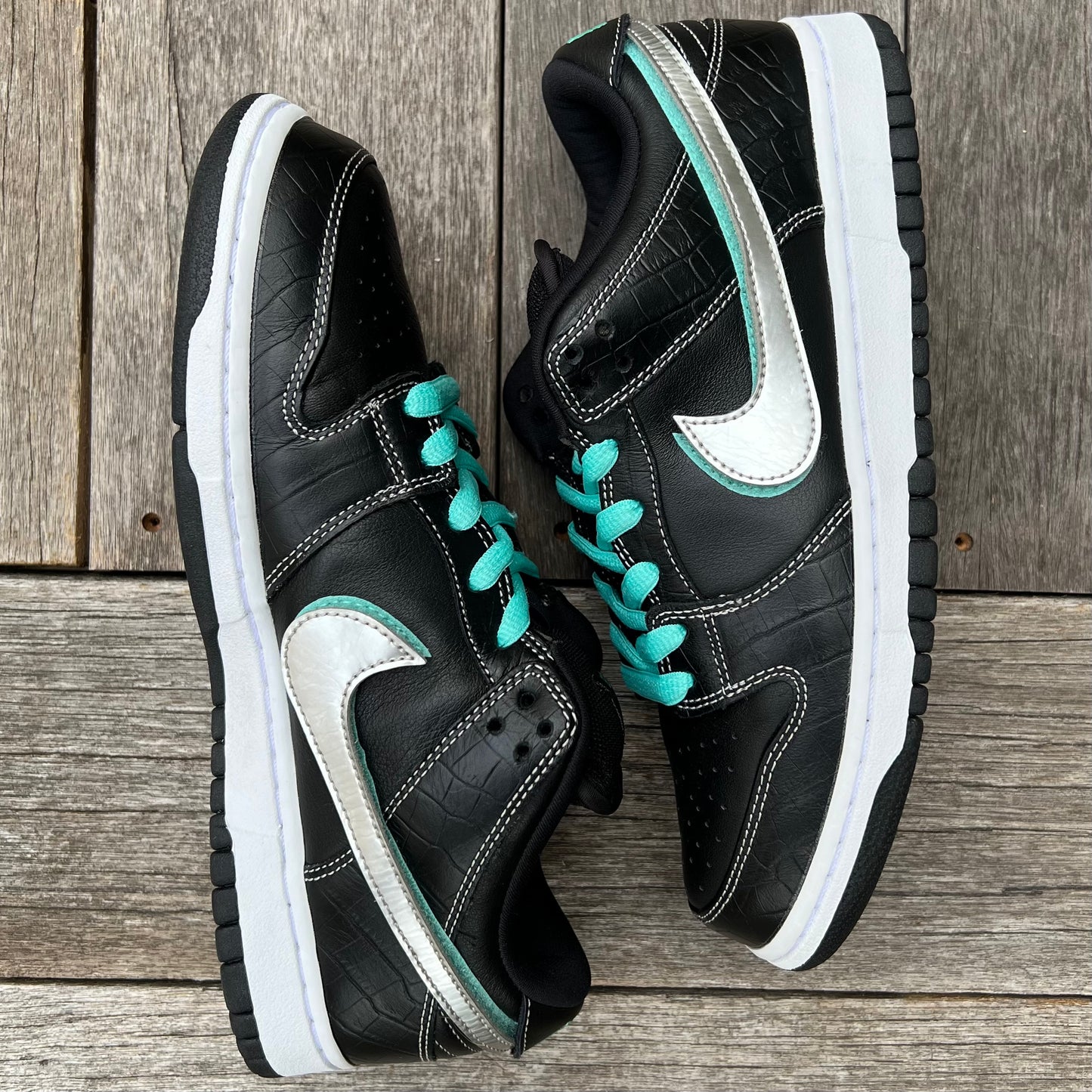 Nike SB Dunk Low Black Diamond Size 9