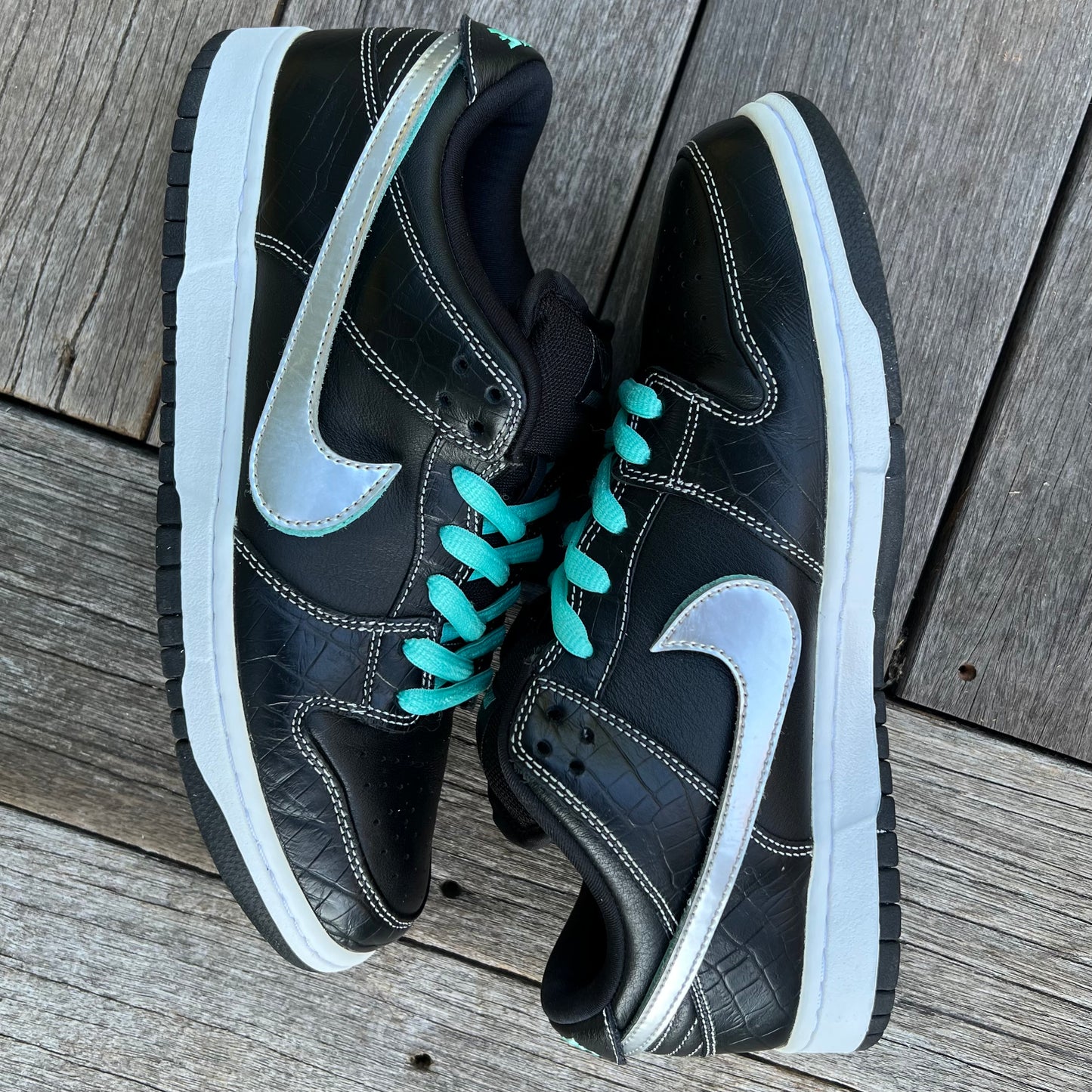 Nike SB Dunk Low Black Diamond Size 10