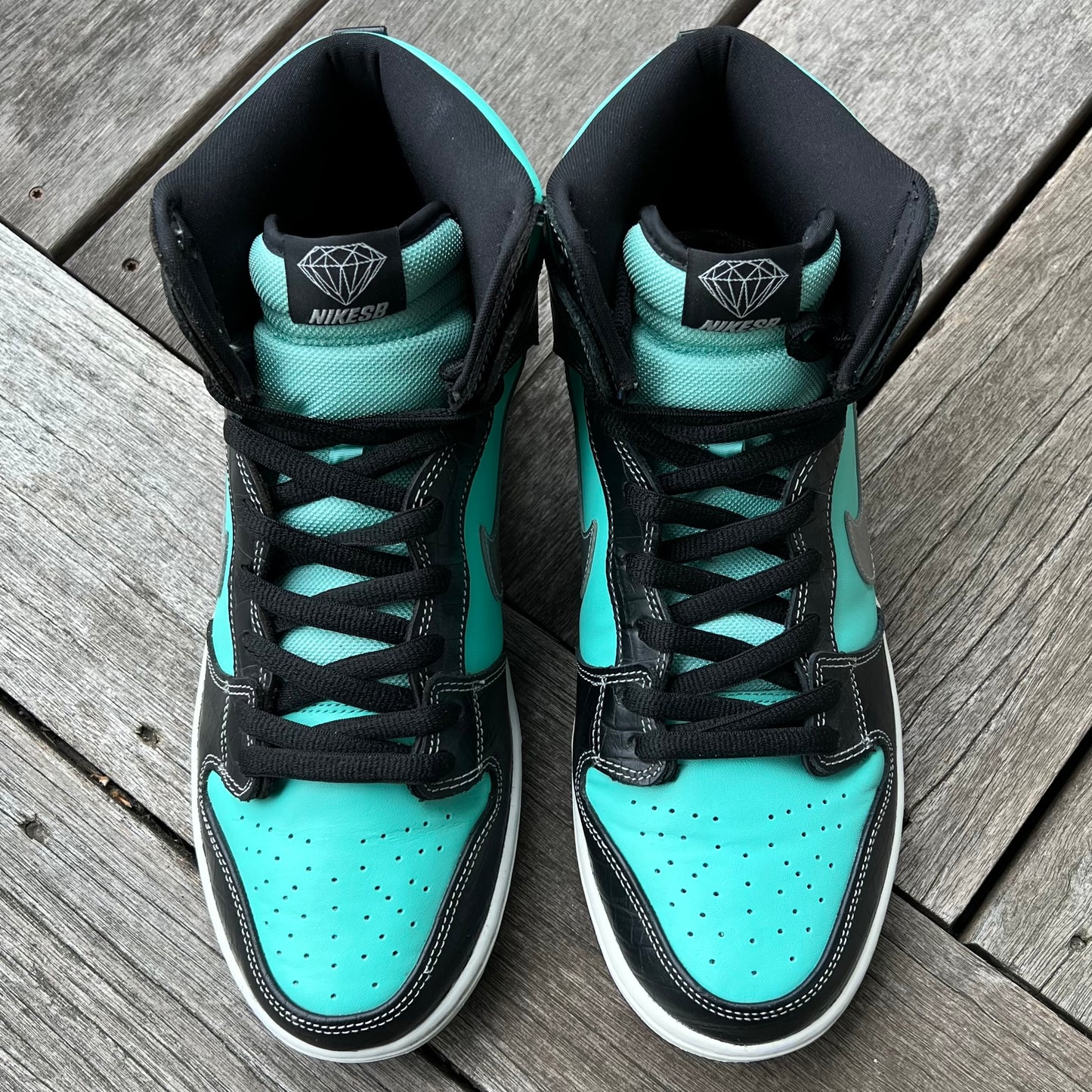 Nike SB Dunk High Tiffany Diamond Size 13