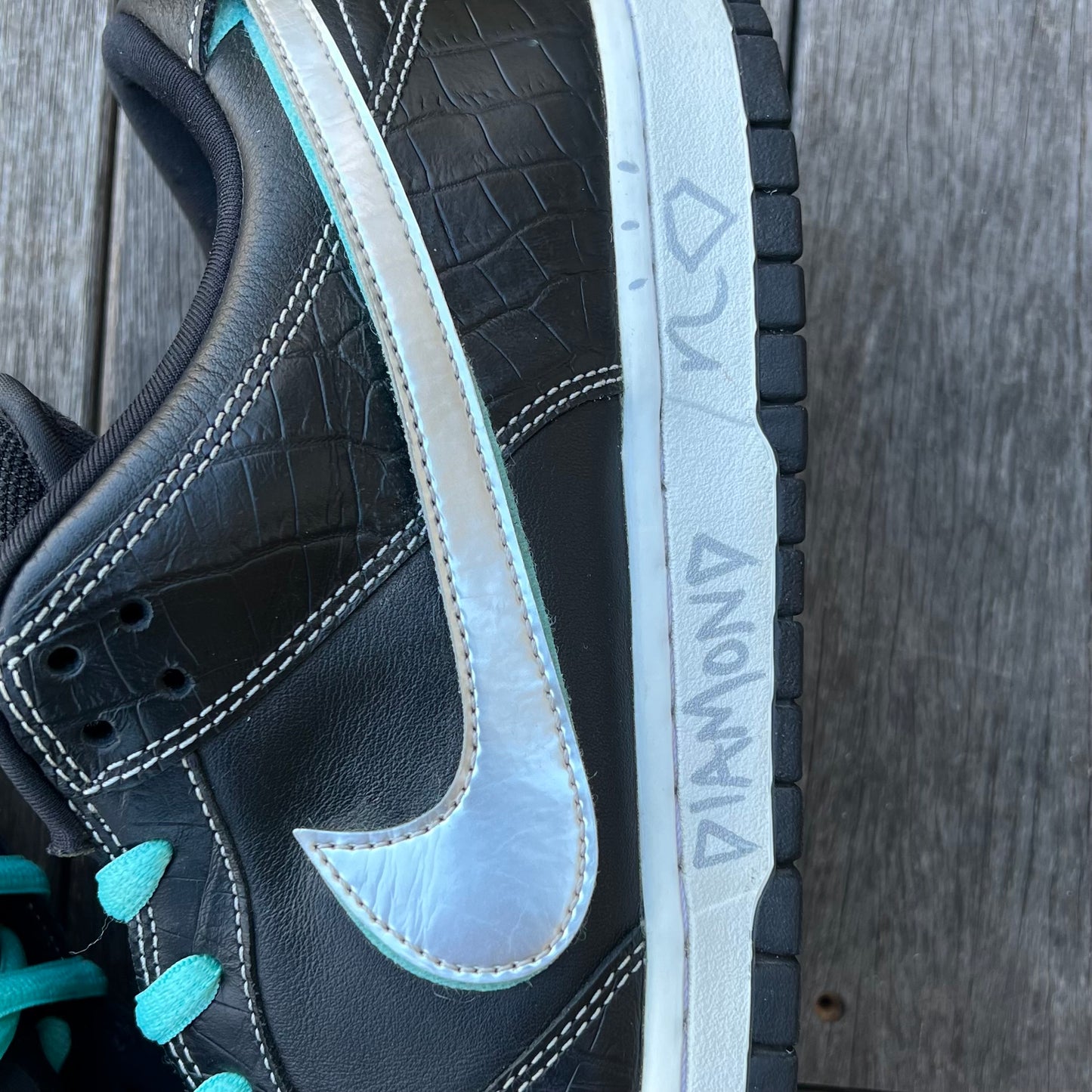 Nike SB Dunk Low Black Diamond (SIGNED) Size 13